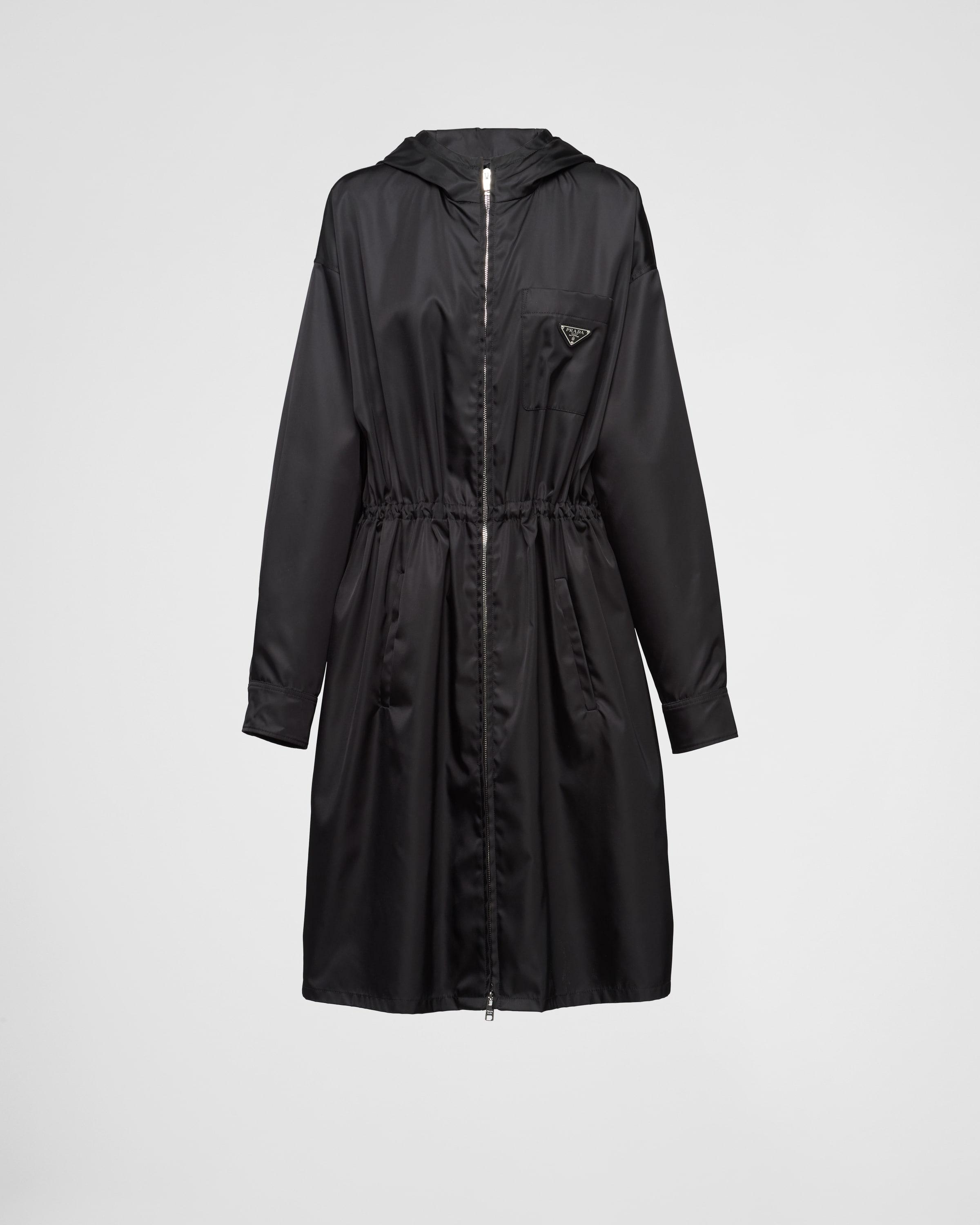 Prada Re-nylon Raincoat in Black | Lyst
