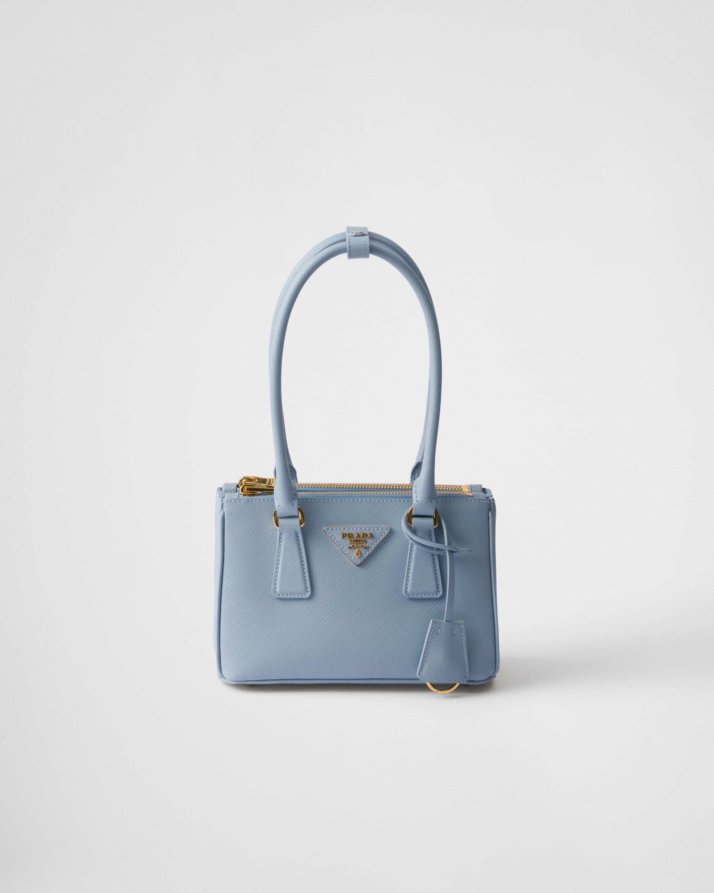 Prada Galleria Saffiano Leather Mini Bag in Blue Lyst UK