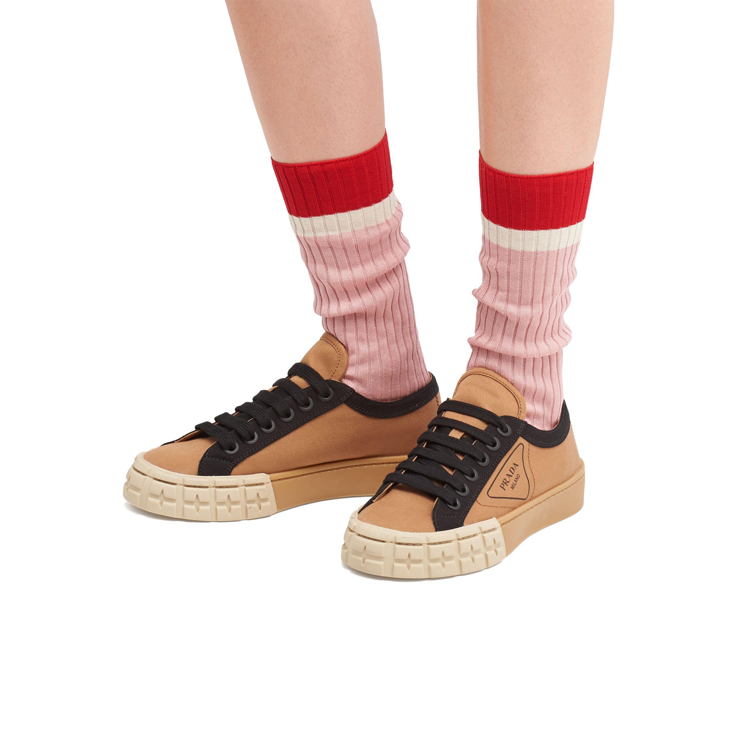 prada gabardine canvas sneaker