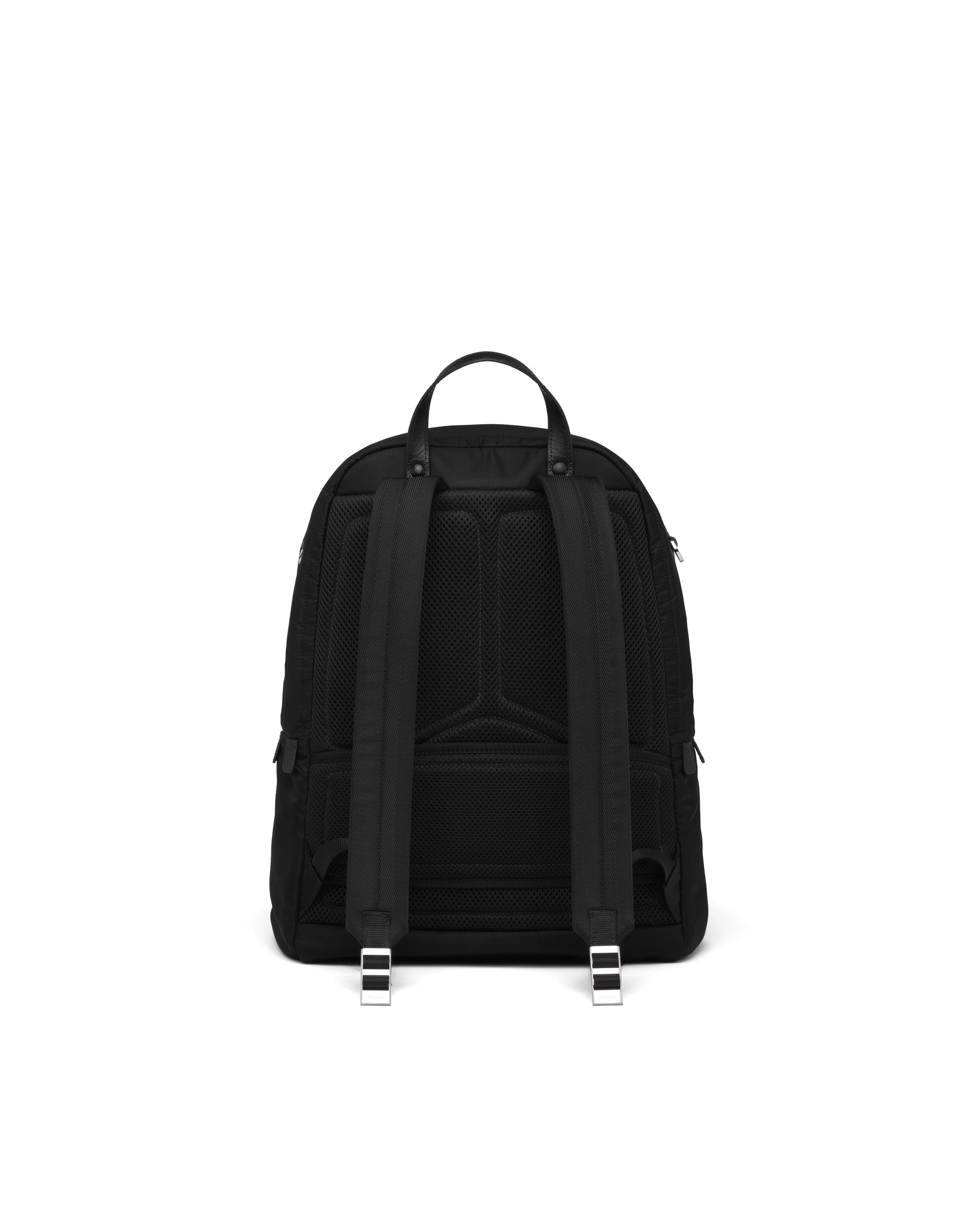 Prada Synthetic Re-nylon And Saffiano Leather Backpack in Black for Men