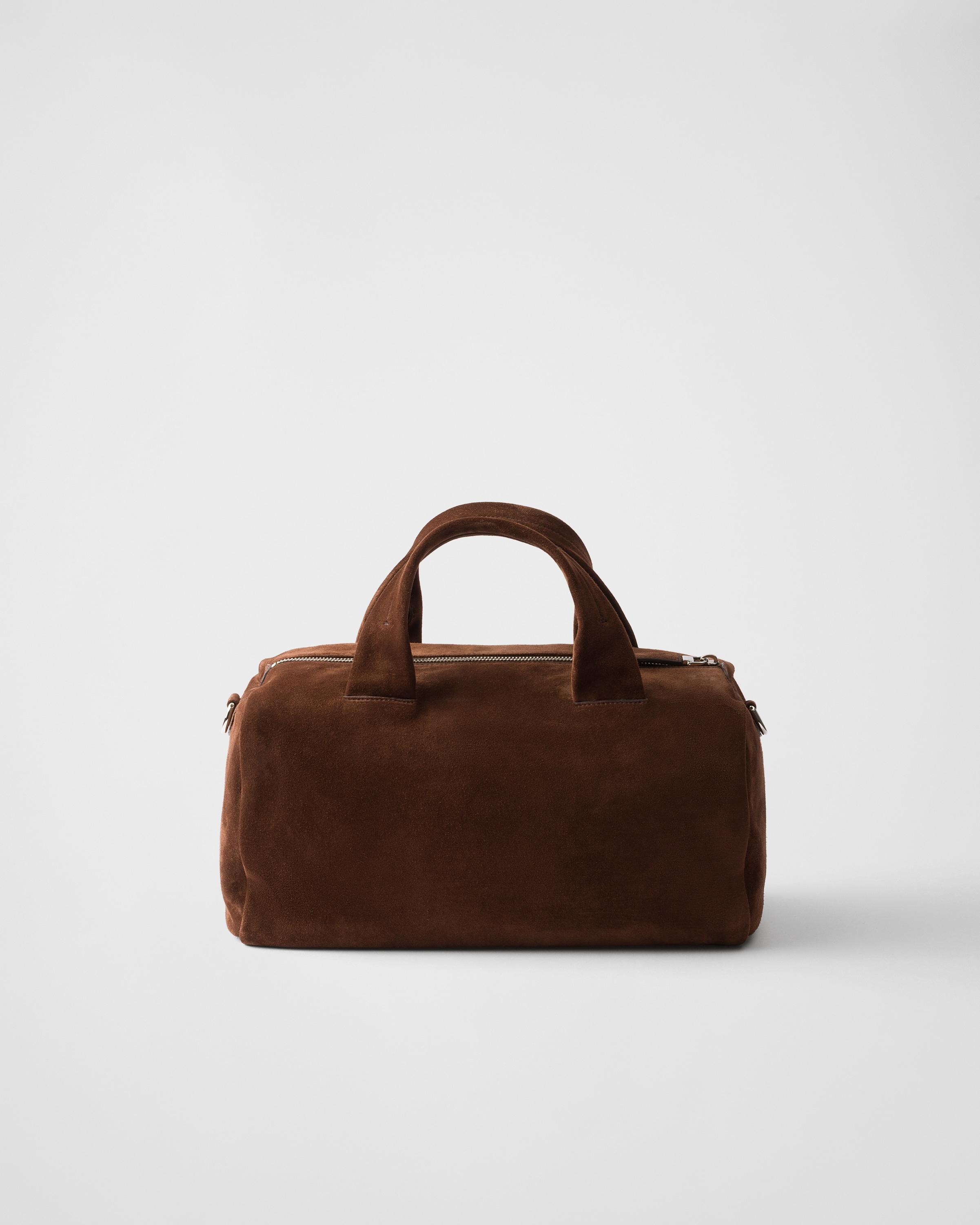 【日本入手困難】プラダ Small suede duffle bag バッグ・カバン Prada Small Suede Duffle Bag in Brown | Lyst