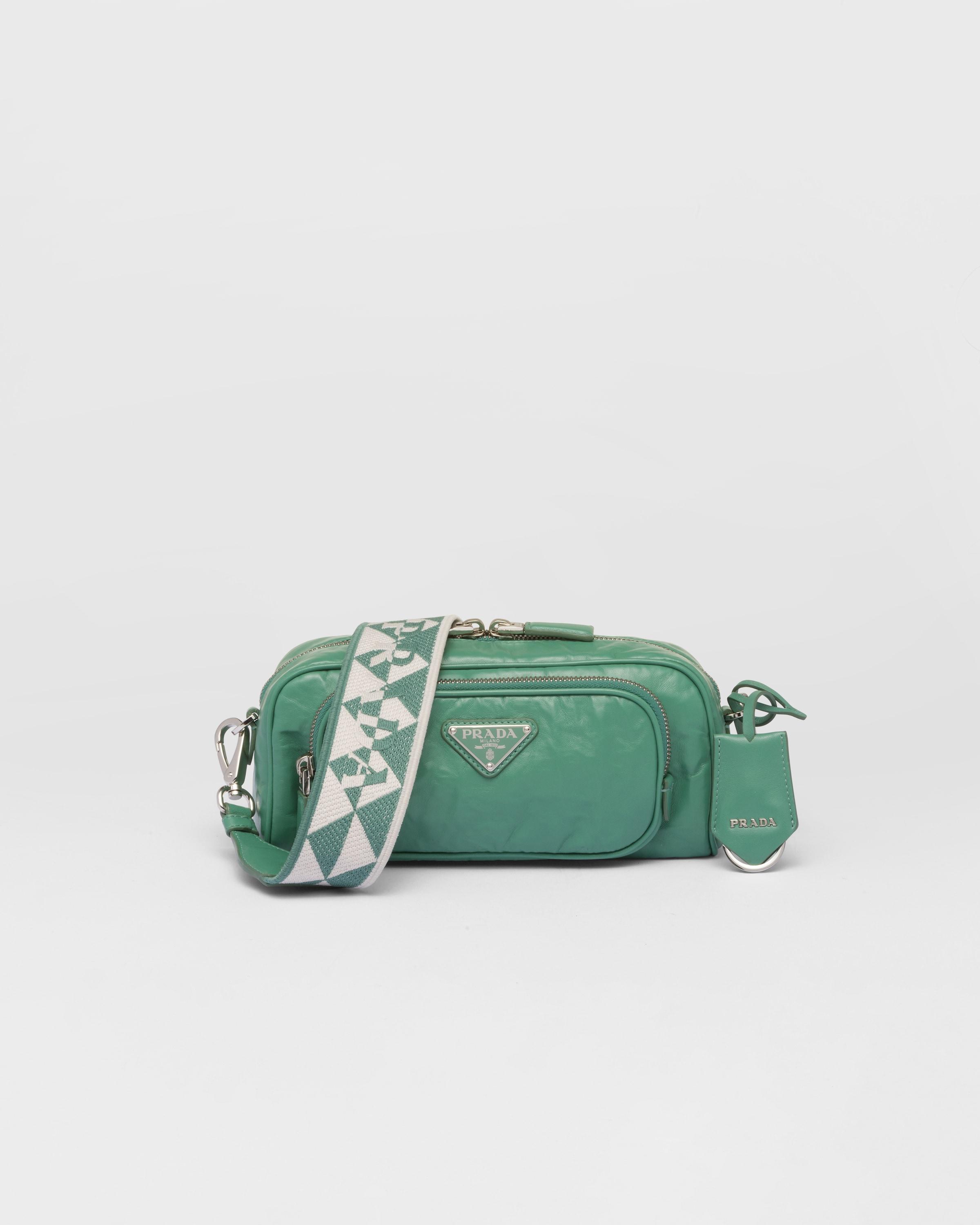 Prada Nappa Antique Leather Multipocket Shoulder Bag in Green Lyst