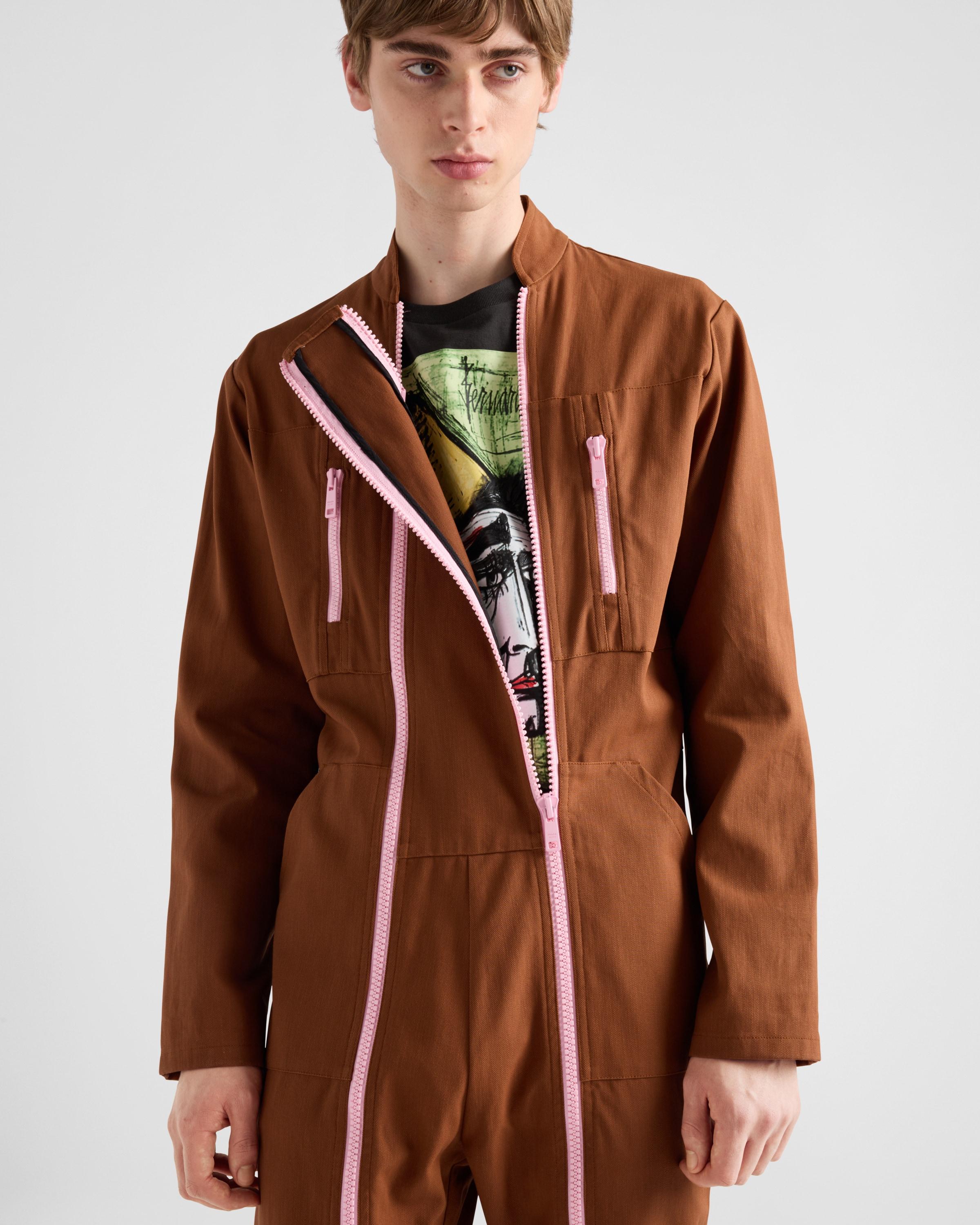 Prada Cotton Jumpsuit in Brown for Men | Lyst