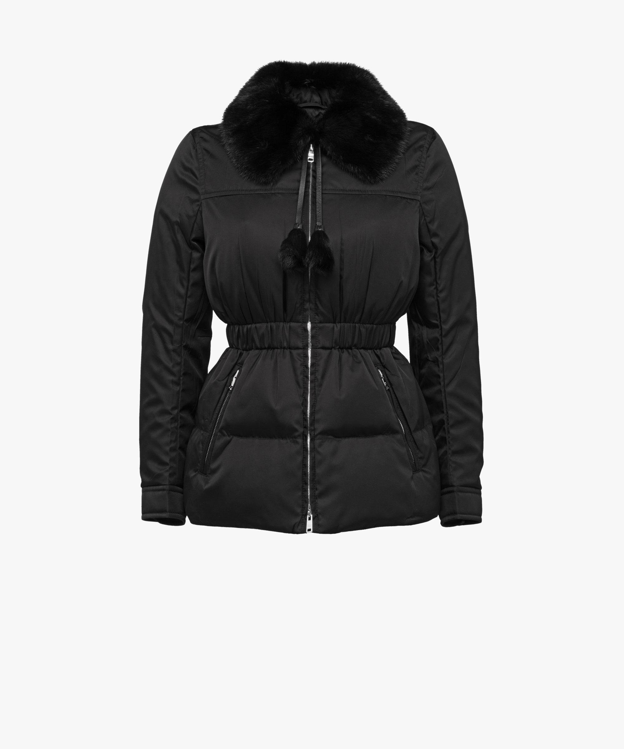 womens prada coat with fur collar