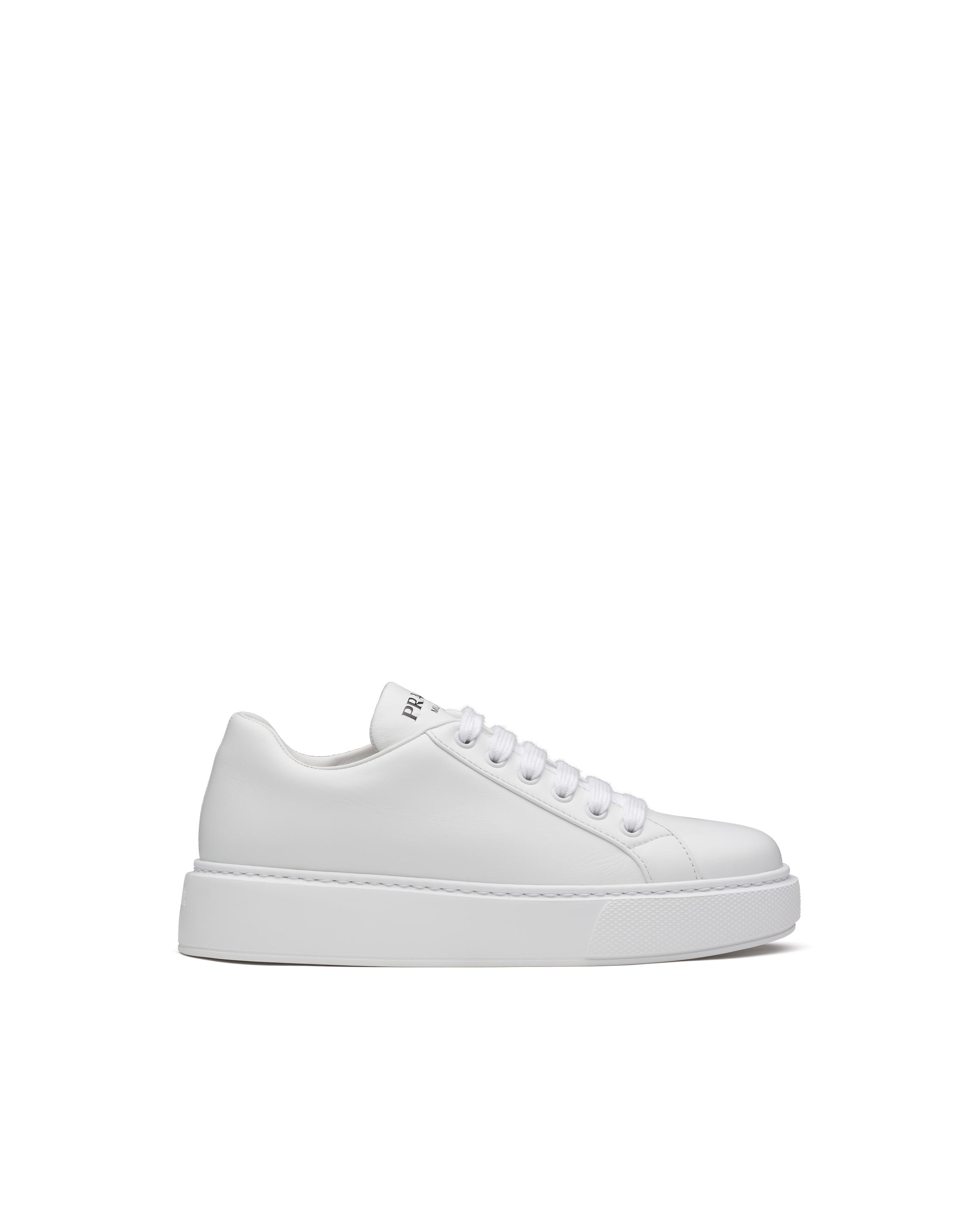 Prada Leather Sneakers in White | Lyst