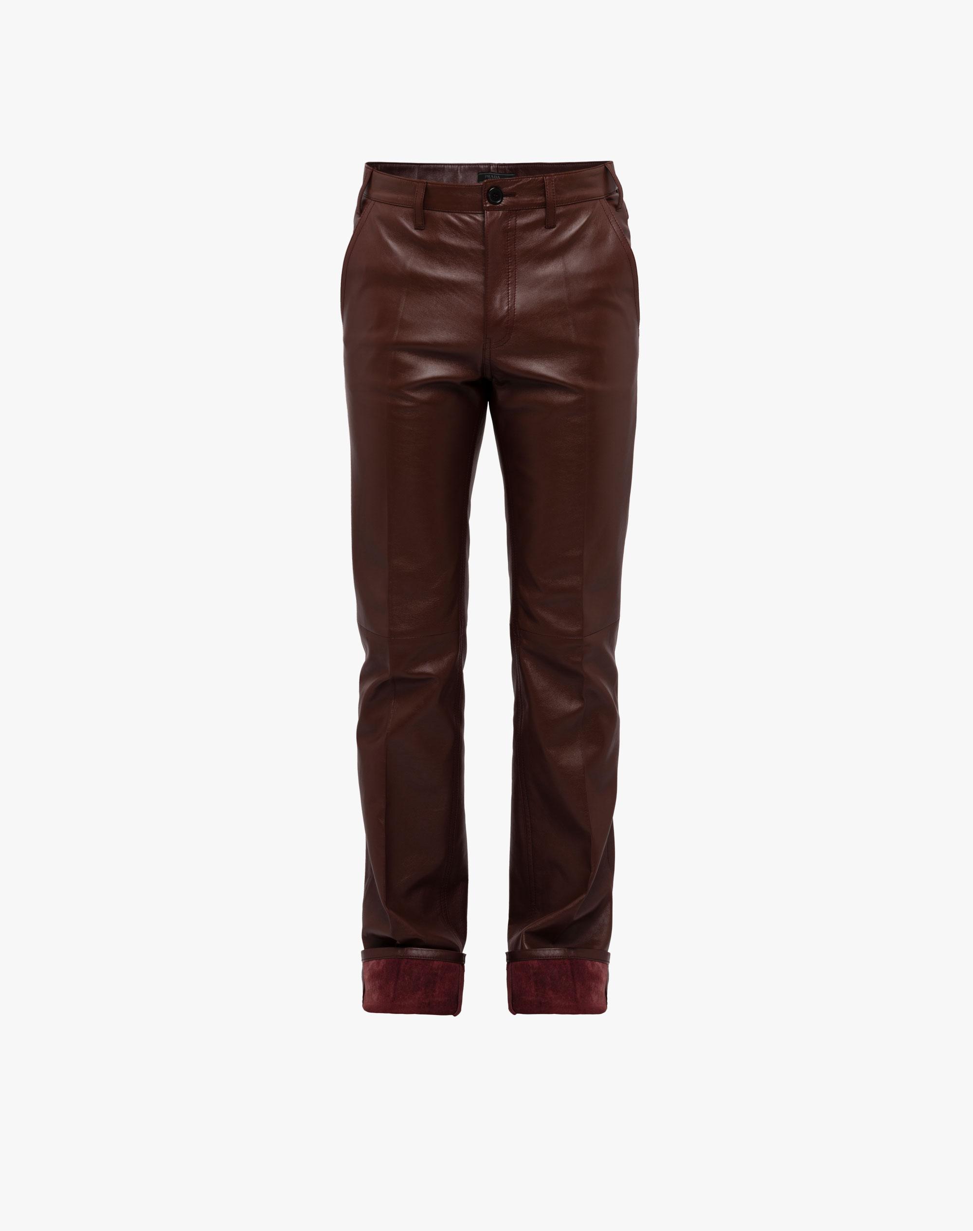 prada leather pants