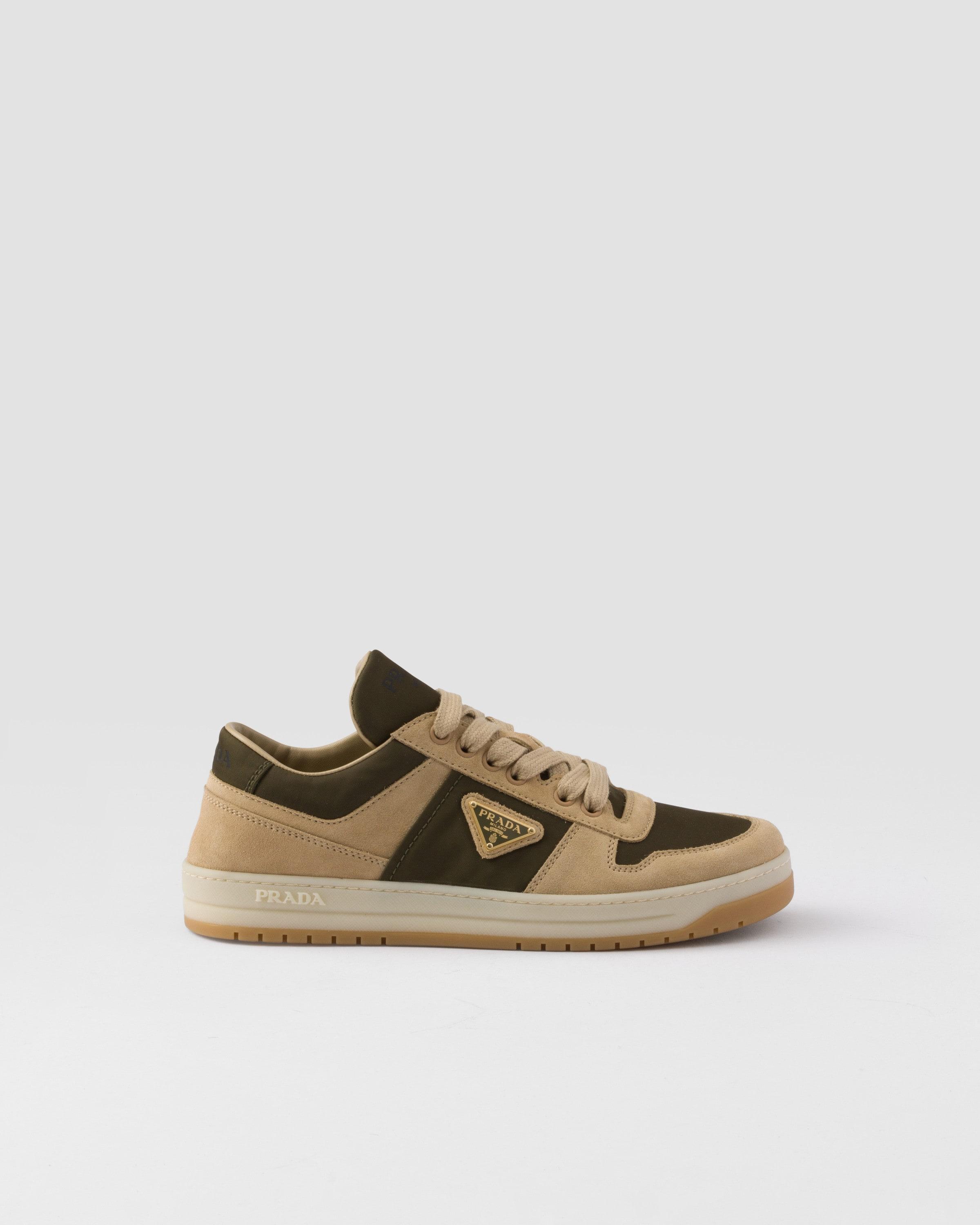 スニーカー PRADA  downtown sneakers in suede and nylon Prada Men's Downtown Nylon and Suede Low-Top Sneakers