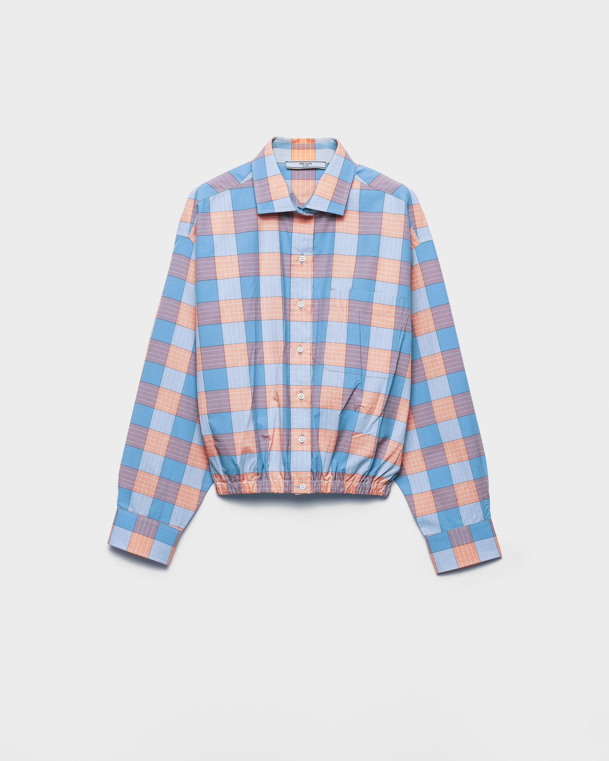 Tシャツ・カットソー PRADA Women Tunic Tops 3556BSOOO11CD F0076 CELESTE Blue Prada triangle-logo Denim Shirt | Blue | FARFETCH