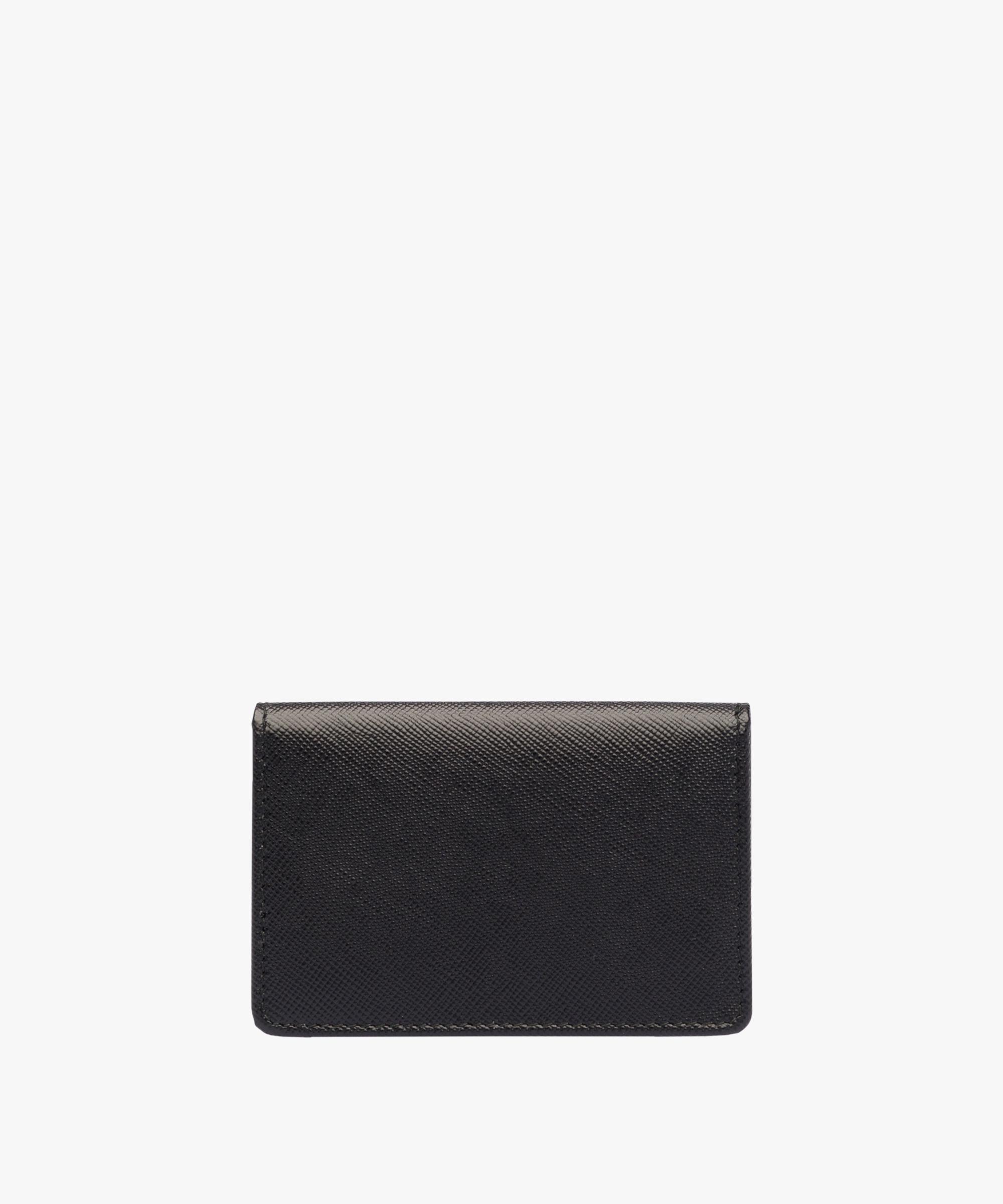 Prada Business Card Holder in Black | Lyst