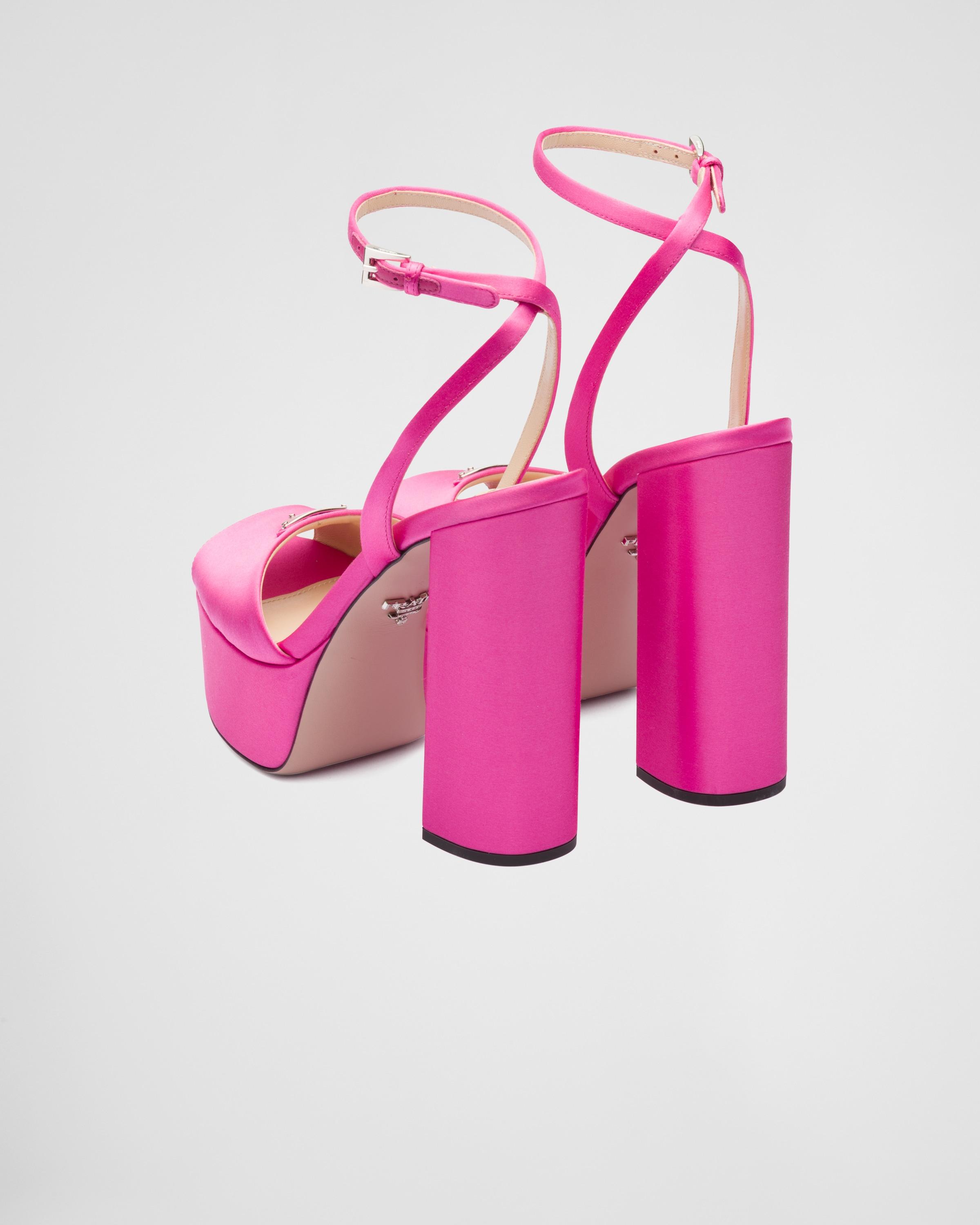 Prada High-heeled Satin Sandals in Pink | Lyst