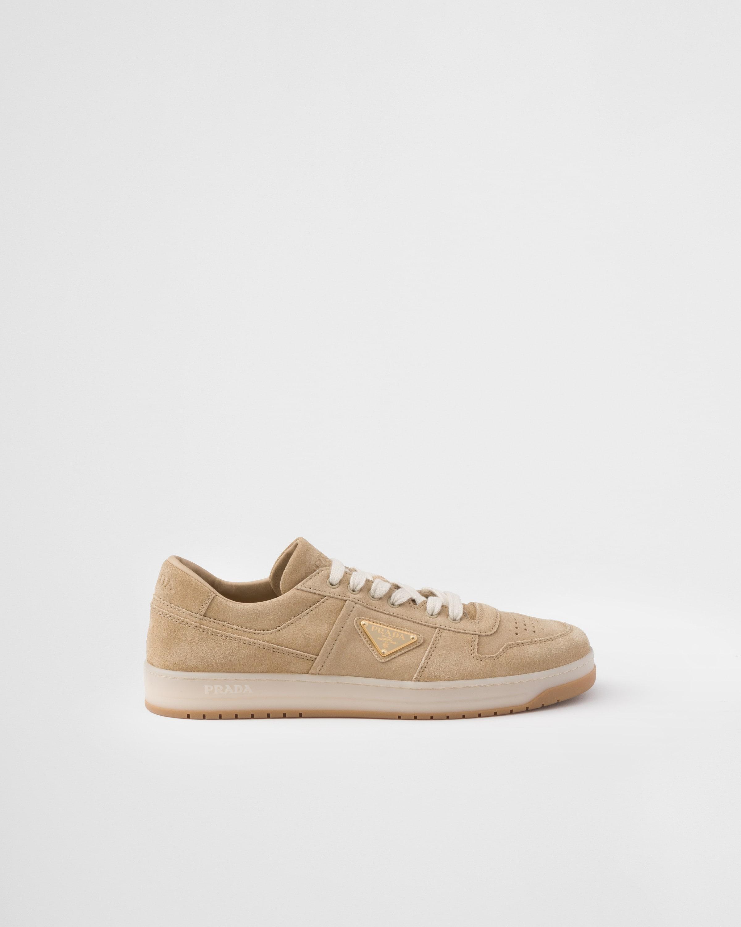 PRADA Downtown Delave スエード&Re-Nylon スニーカー Prada Downtown Delavé Suede and Re-Nylon Sneakers | Saks