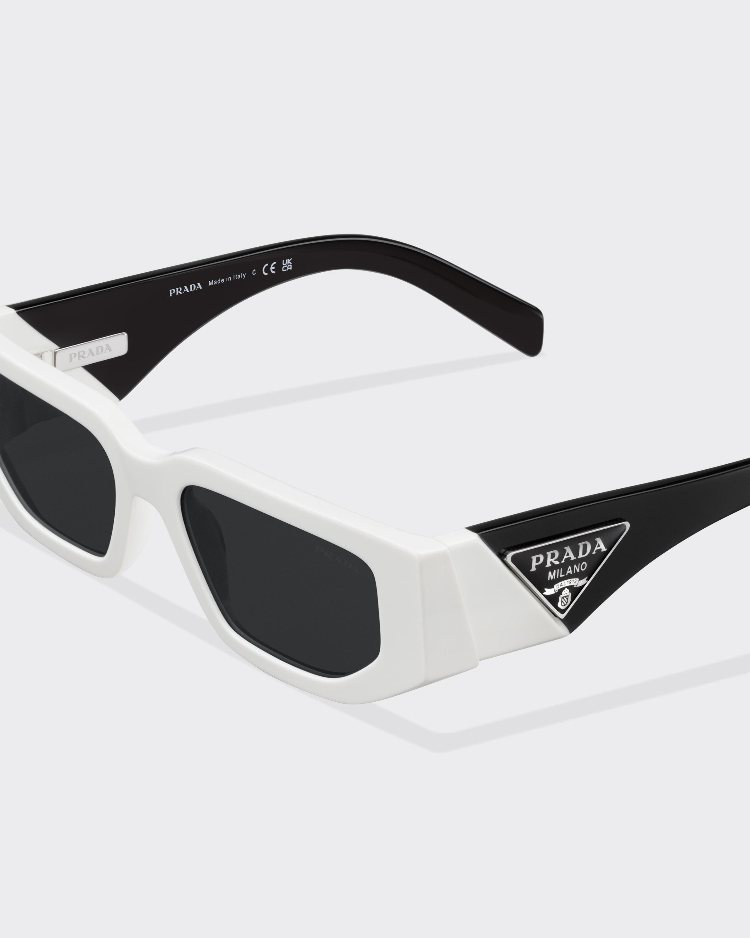 Prada Symbole Sunglasses in White for Men | Lyst