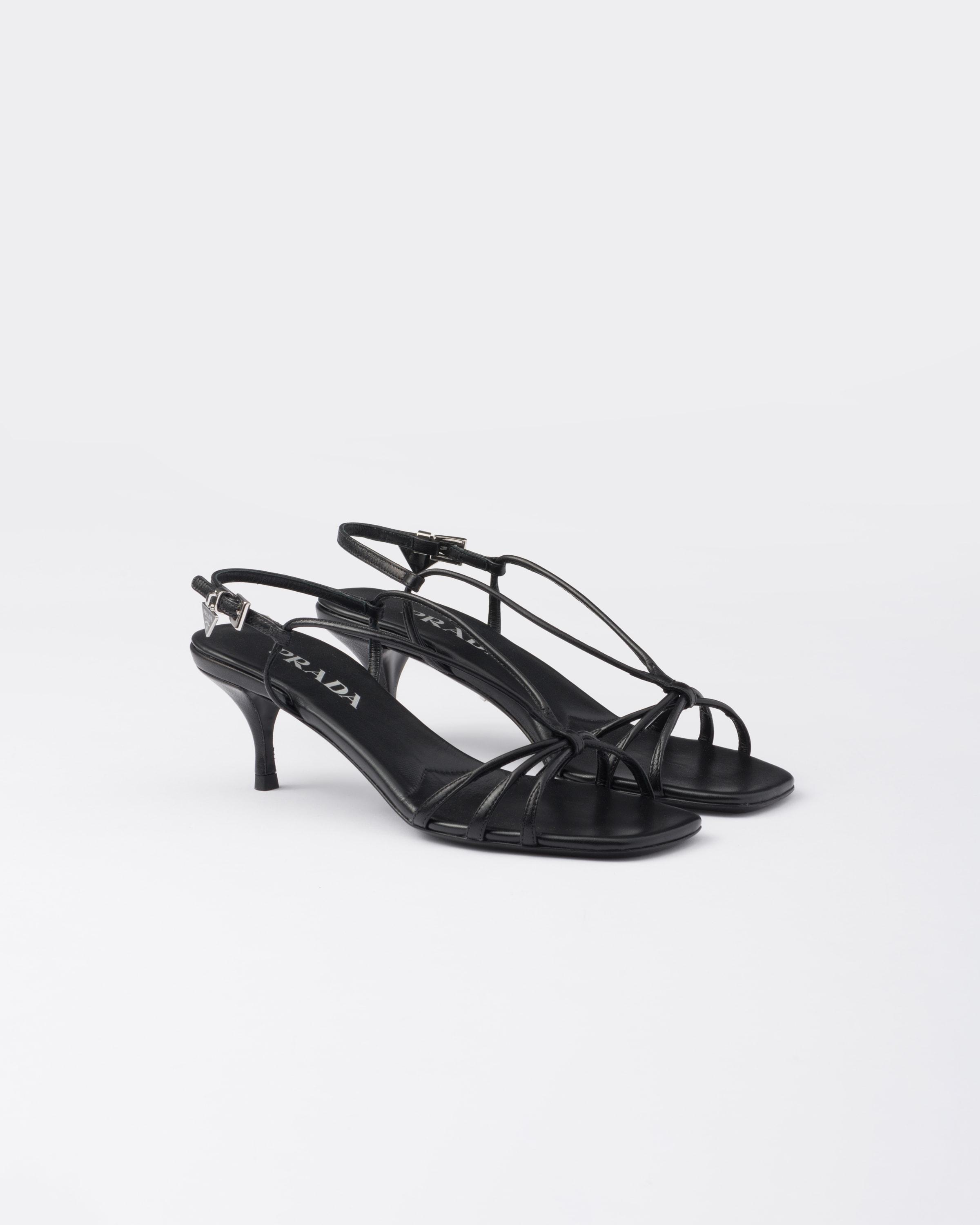 Prada patent leather sandals hot sale