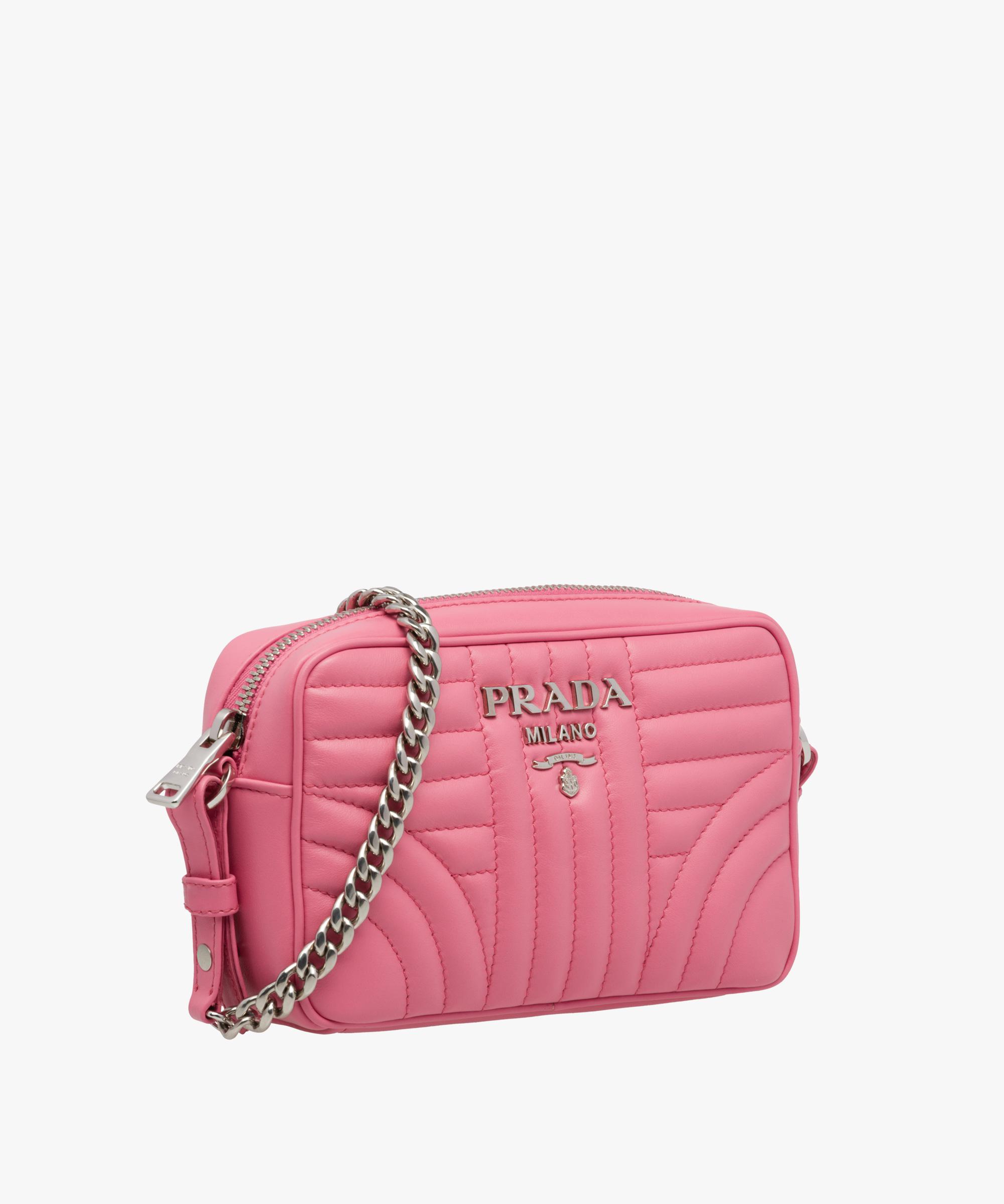 Leather Crossbody Bag Prada Pink In Leather Keweenaw Bay Indian
