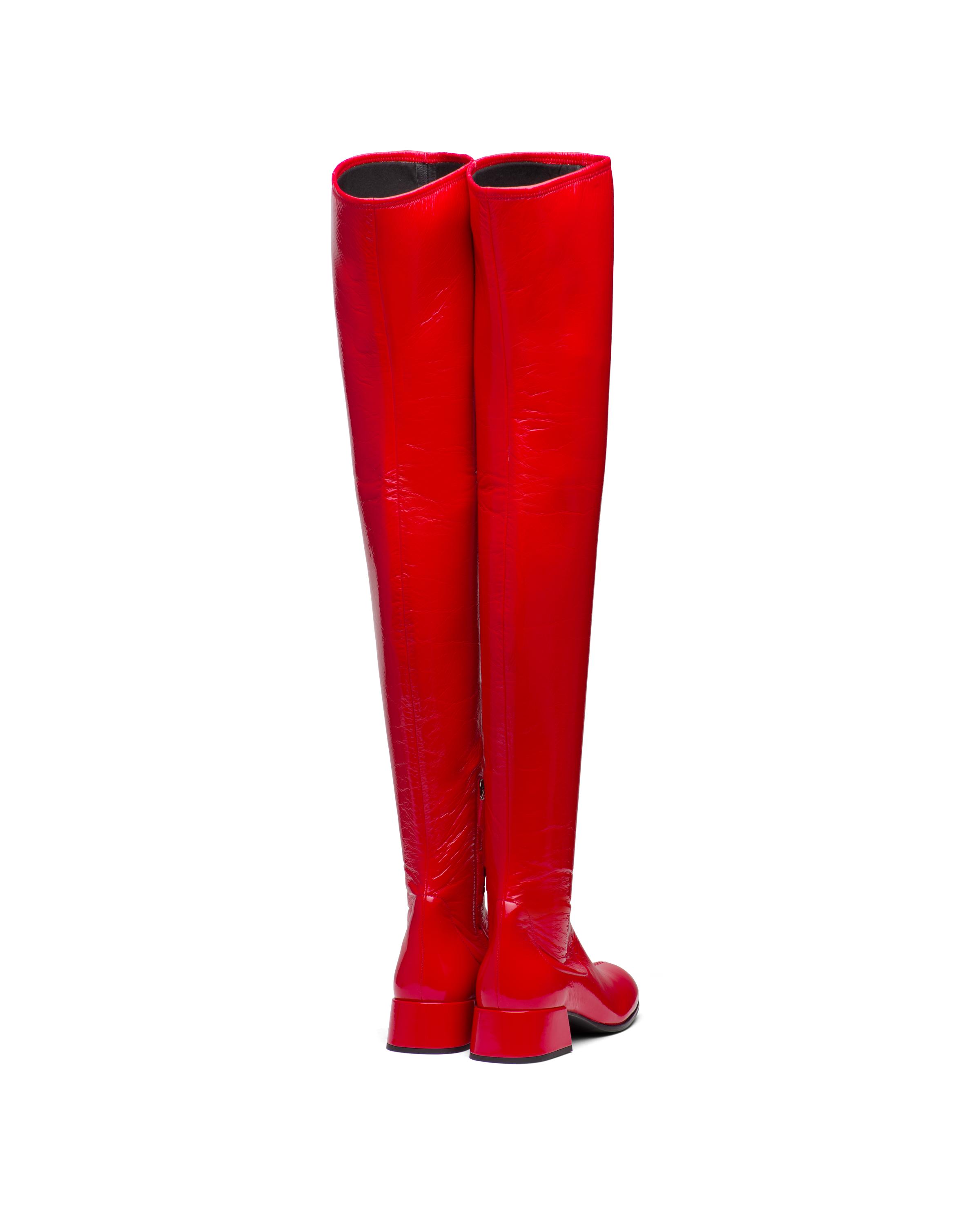 prada red boots
