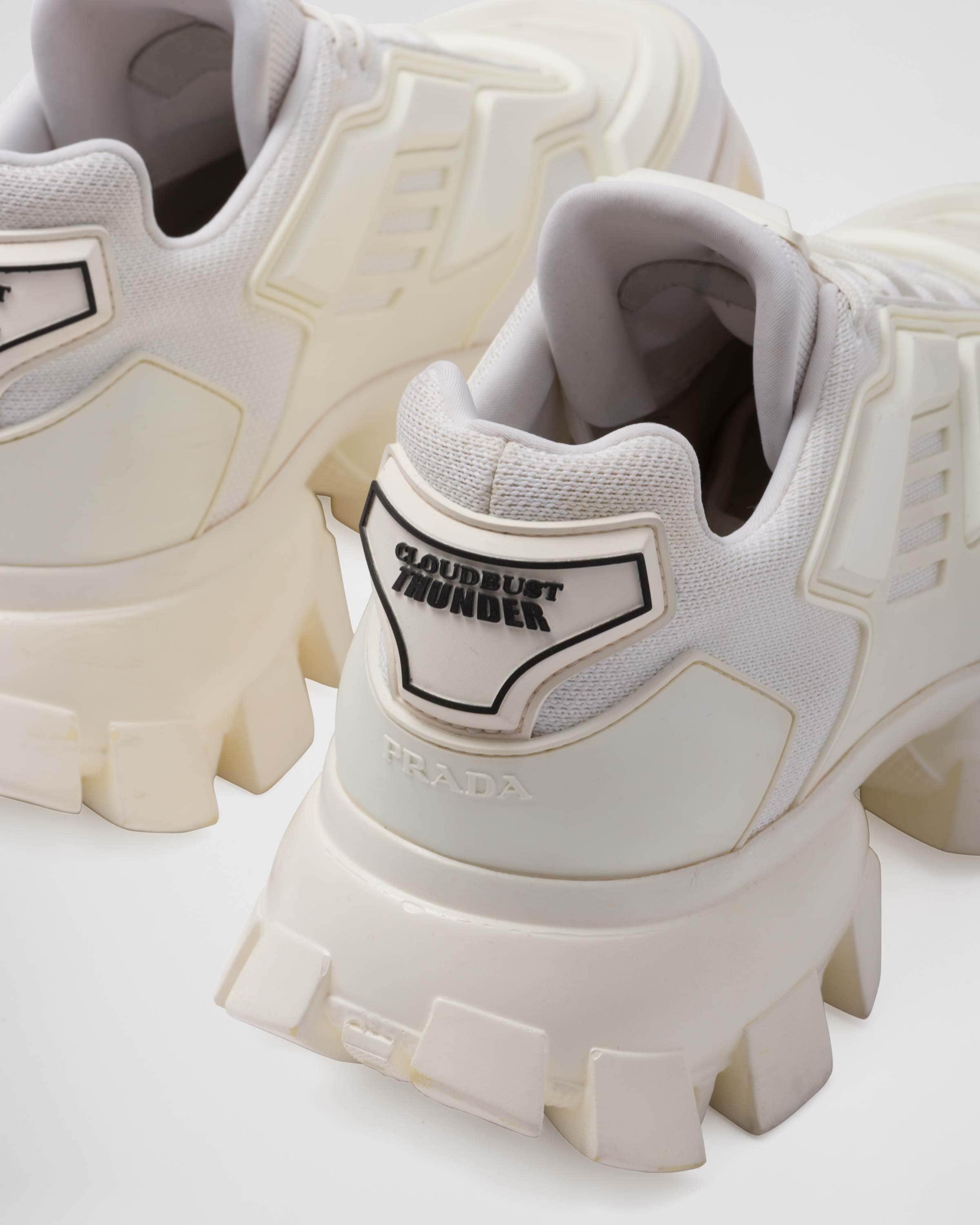 Prada Cloudbust Thunder Knit Sneakers in White for Men | Lyst