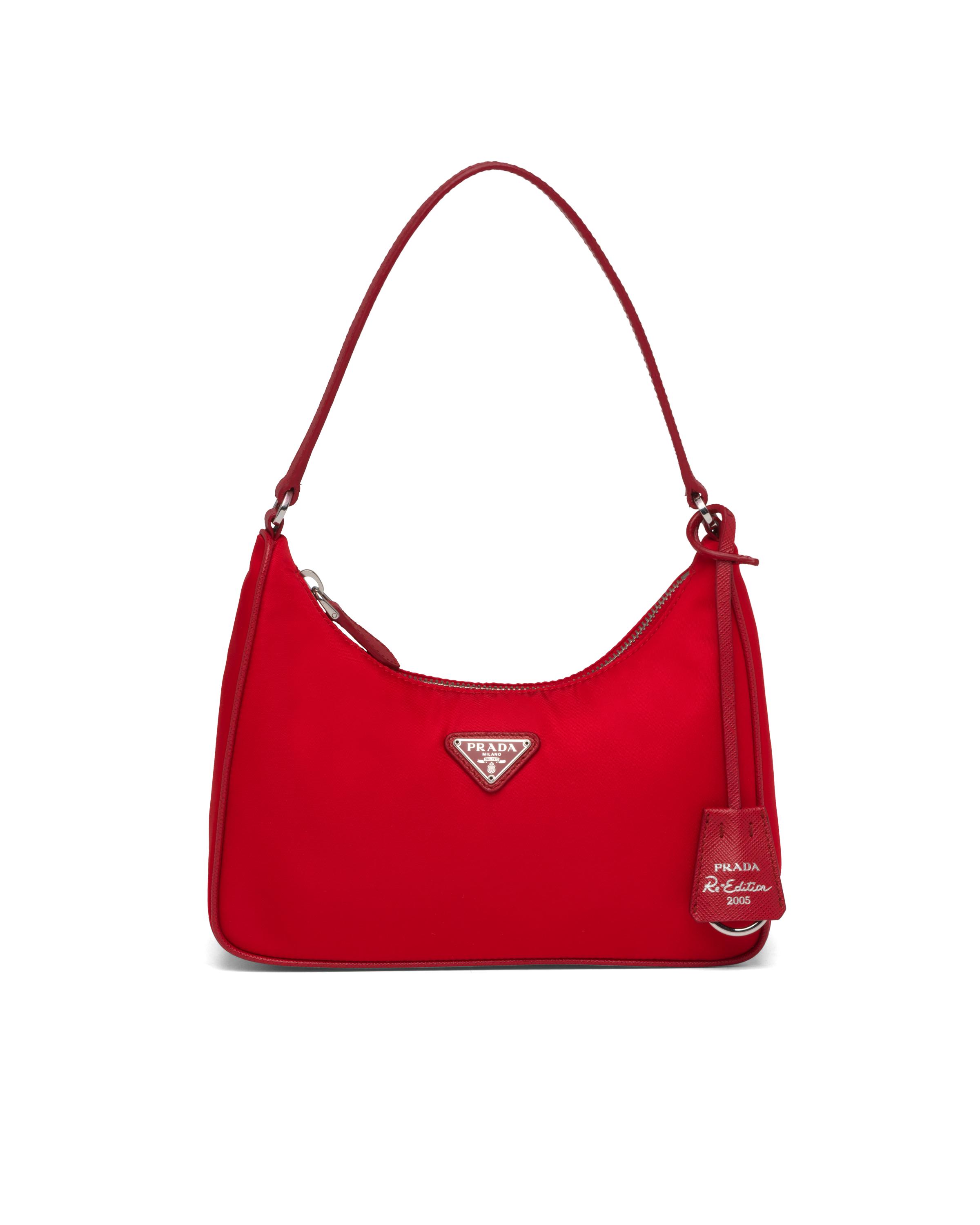 Prada Re-edition 2005 Nylon Mini Bag in Red | Lyst