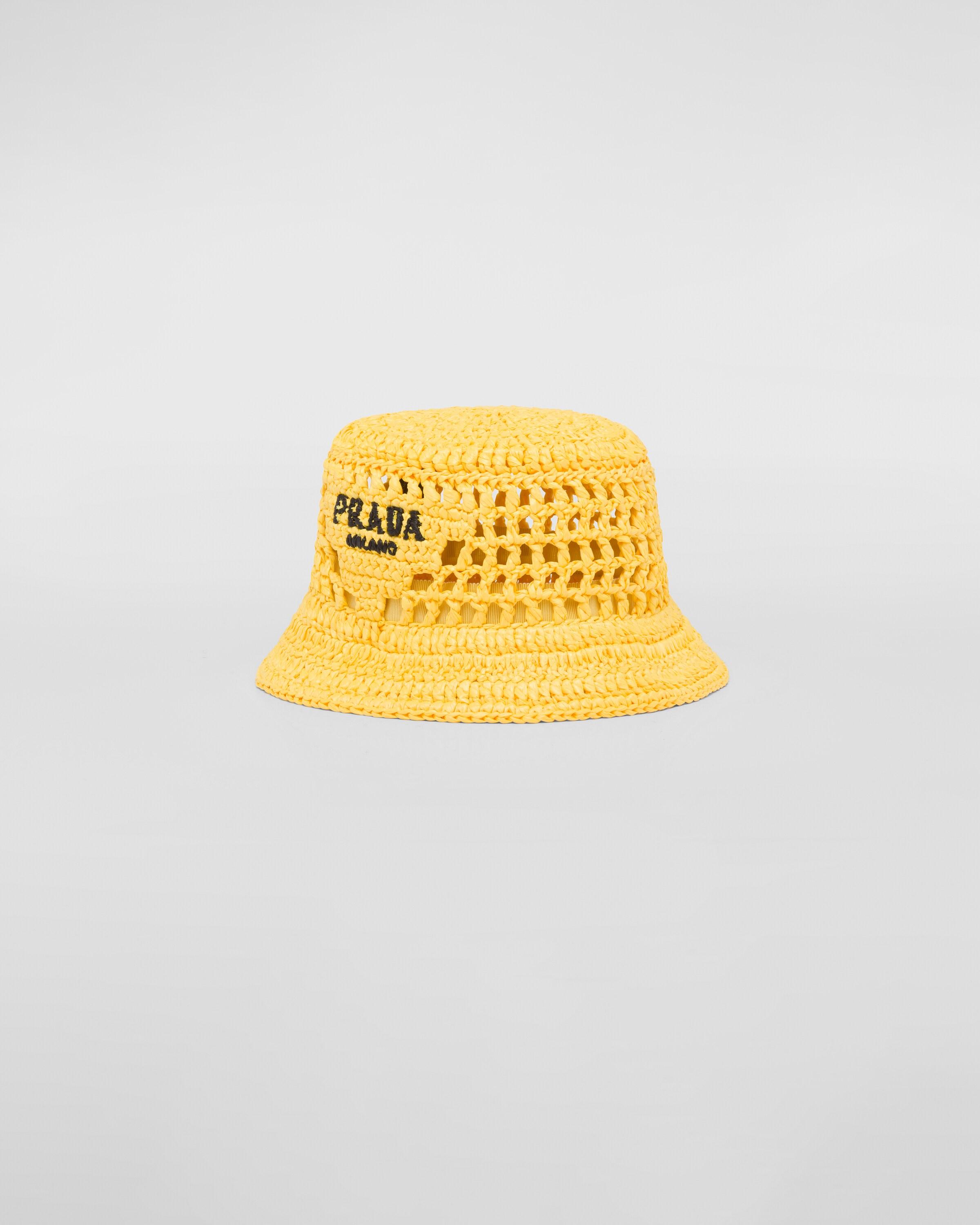 prada straw bucket hat