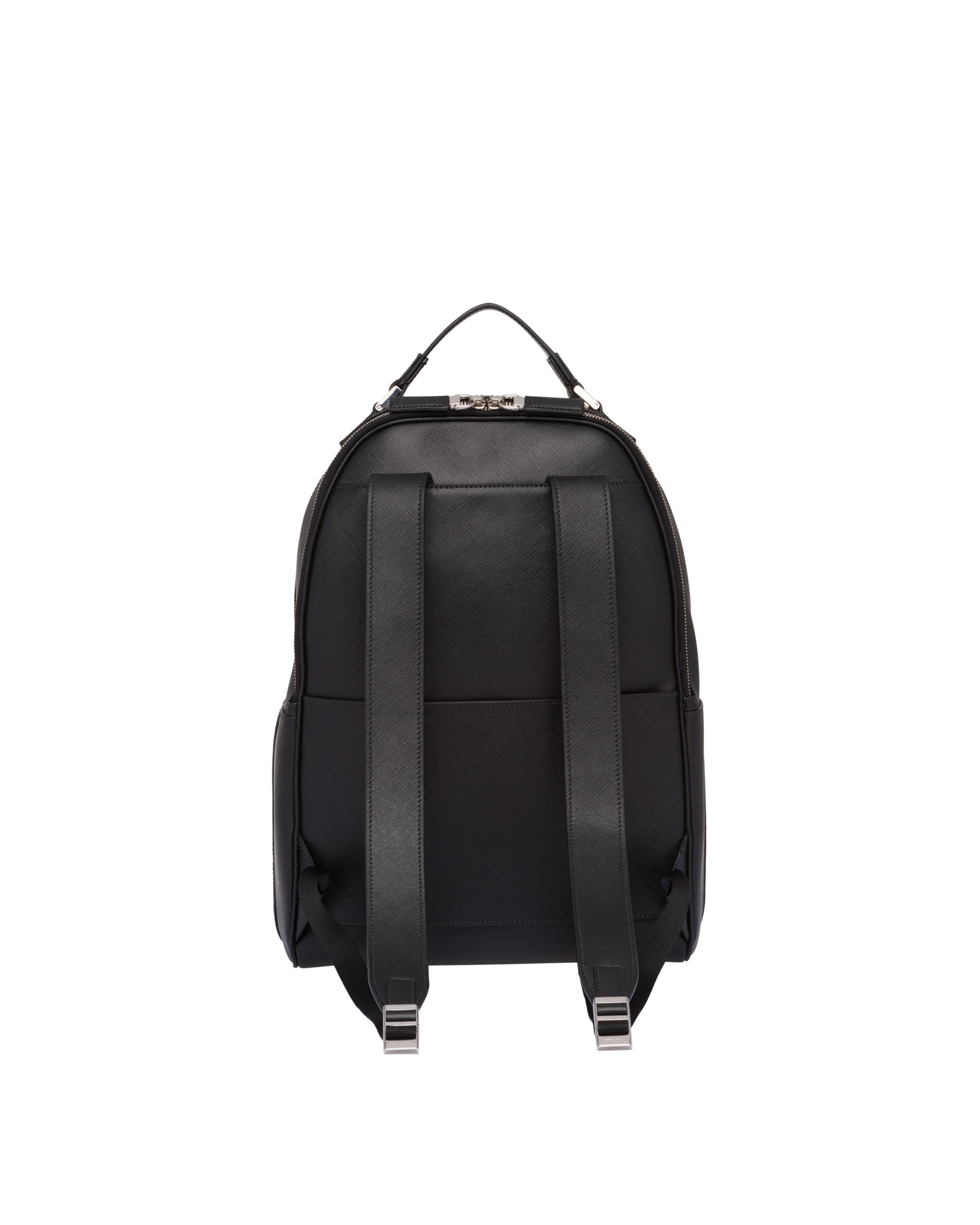 saffiano leather backpack prada