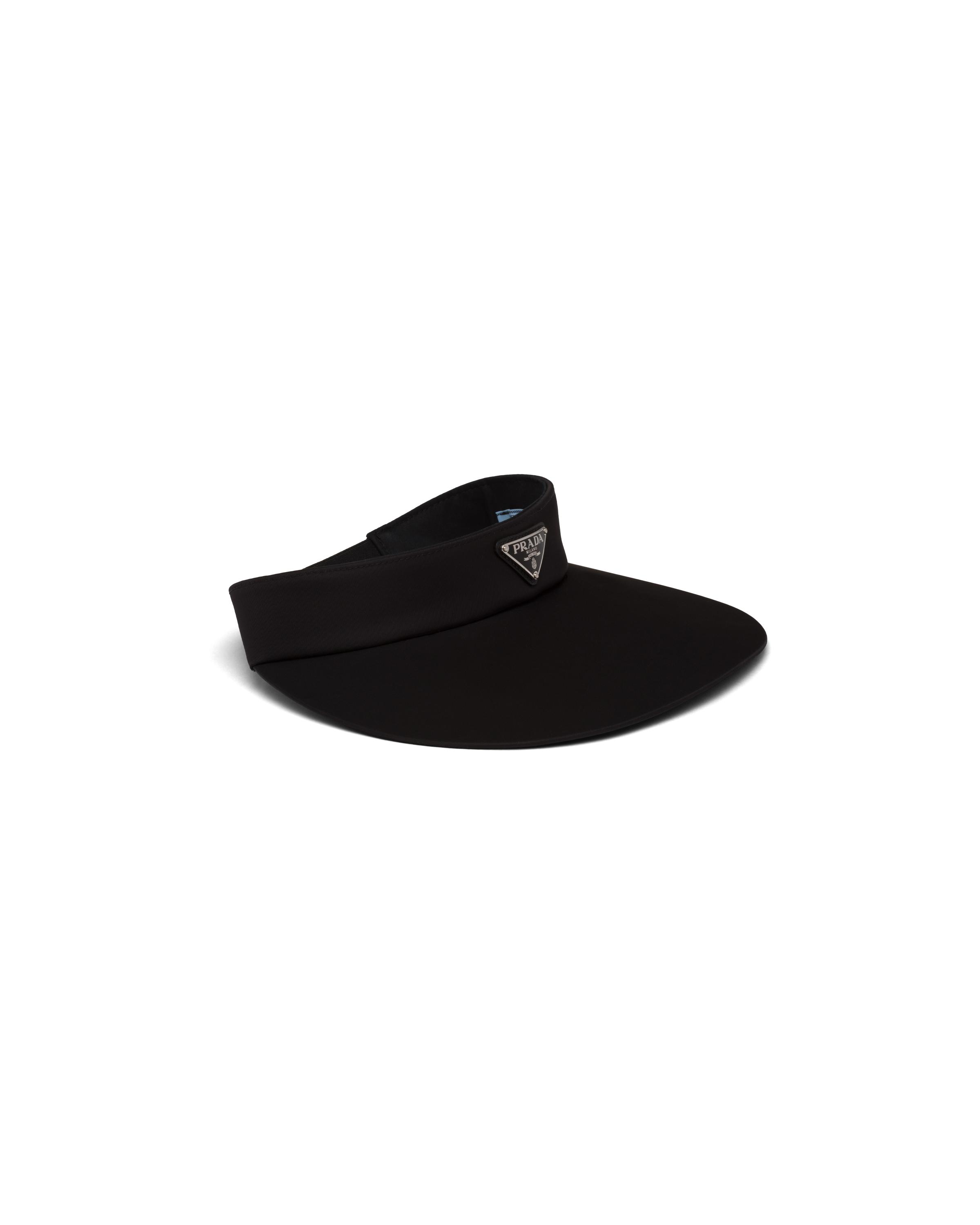 Prada Synthetic Nylon Visor in Black Lyst
