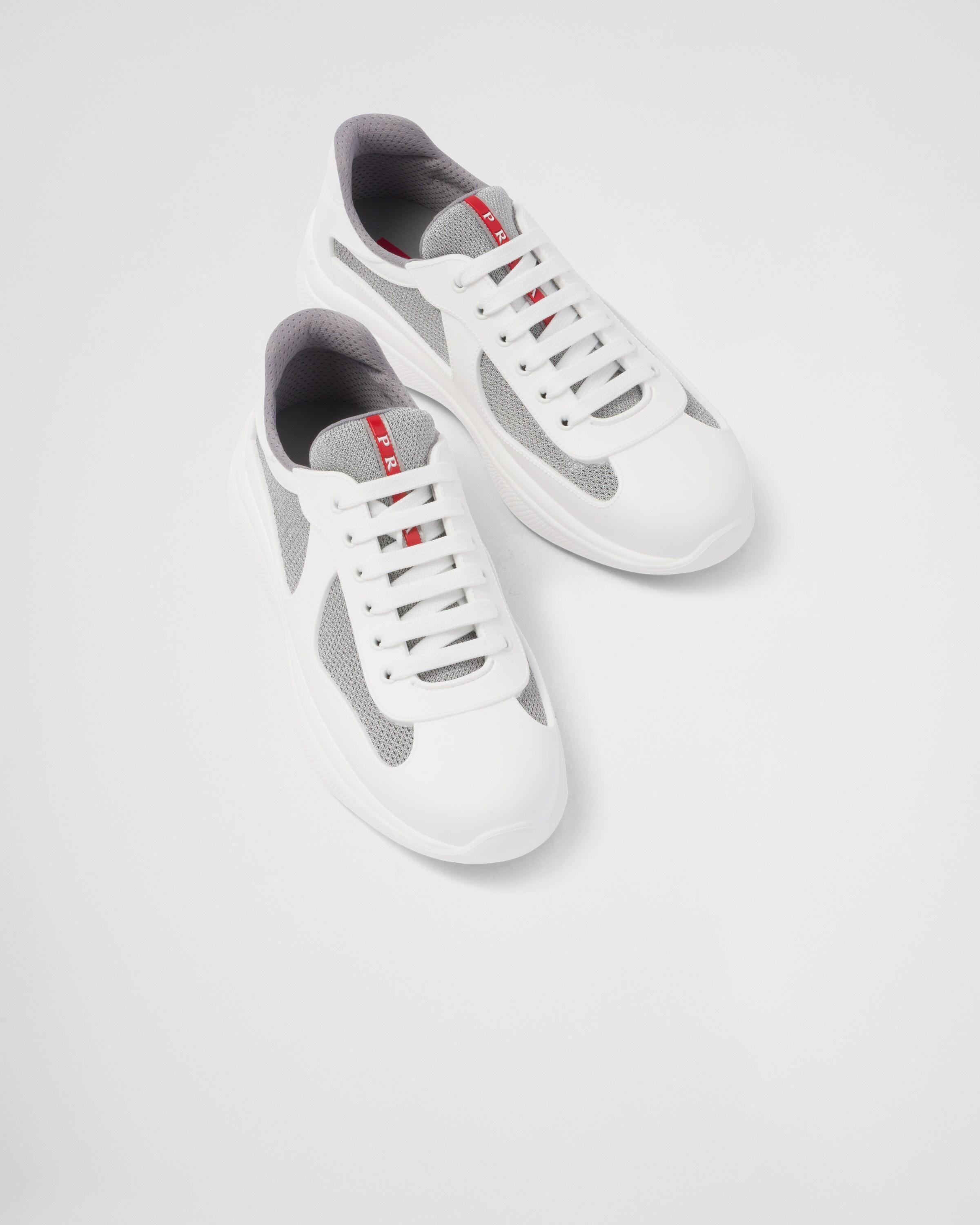 Prada America's Cup Soft Rubber And Bike Fabric Sneakers in White for Men |  Lyst