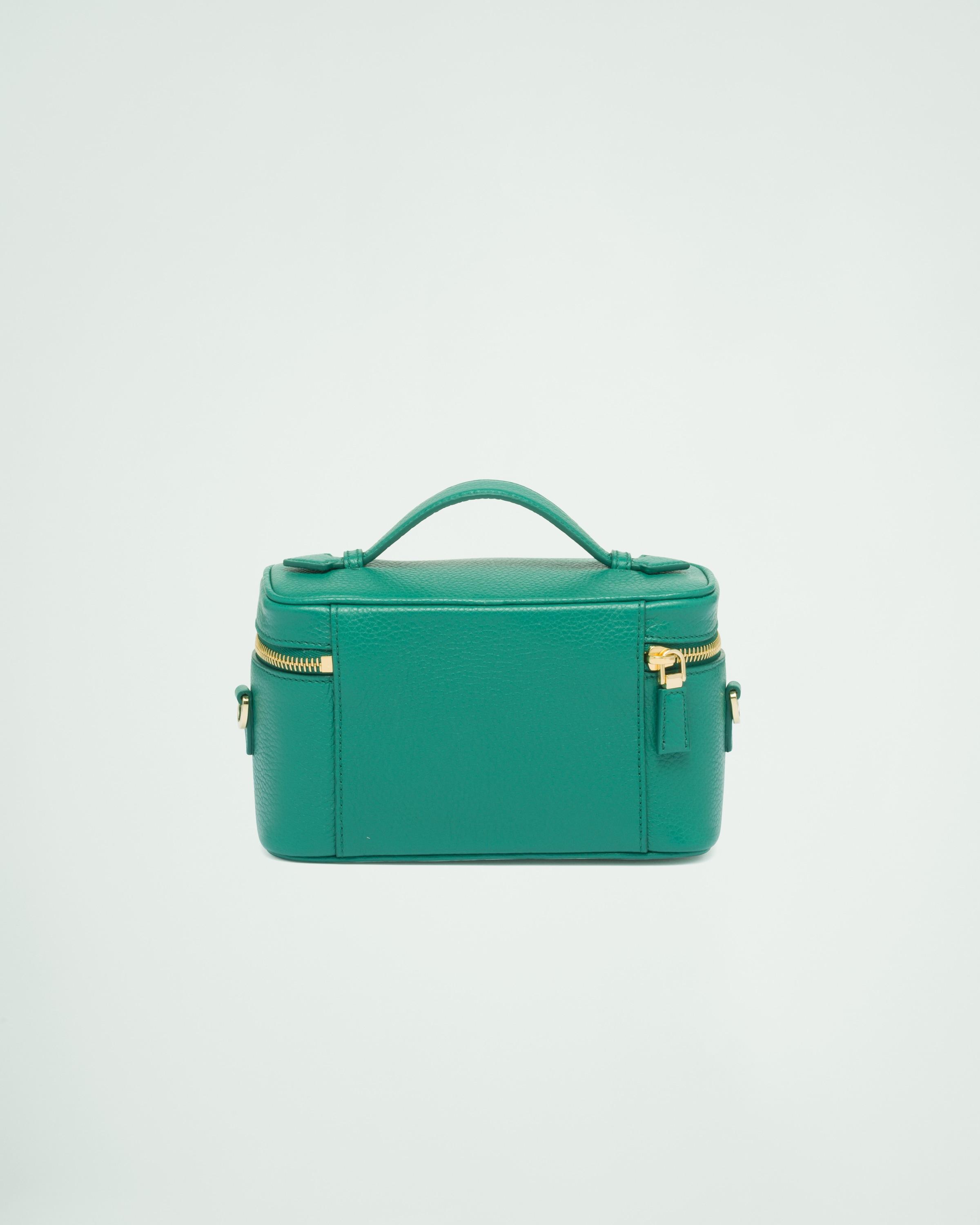 Prada Leather Mini-Bag in Green | Lyst UK