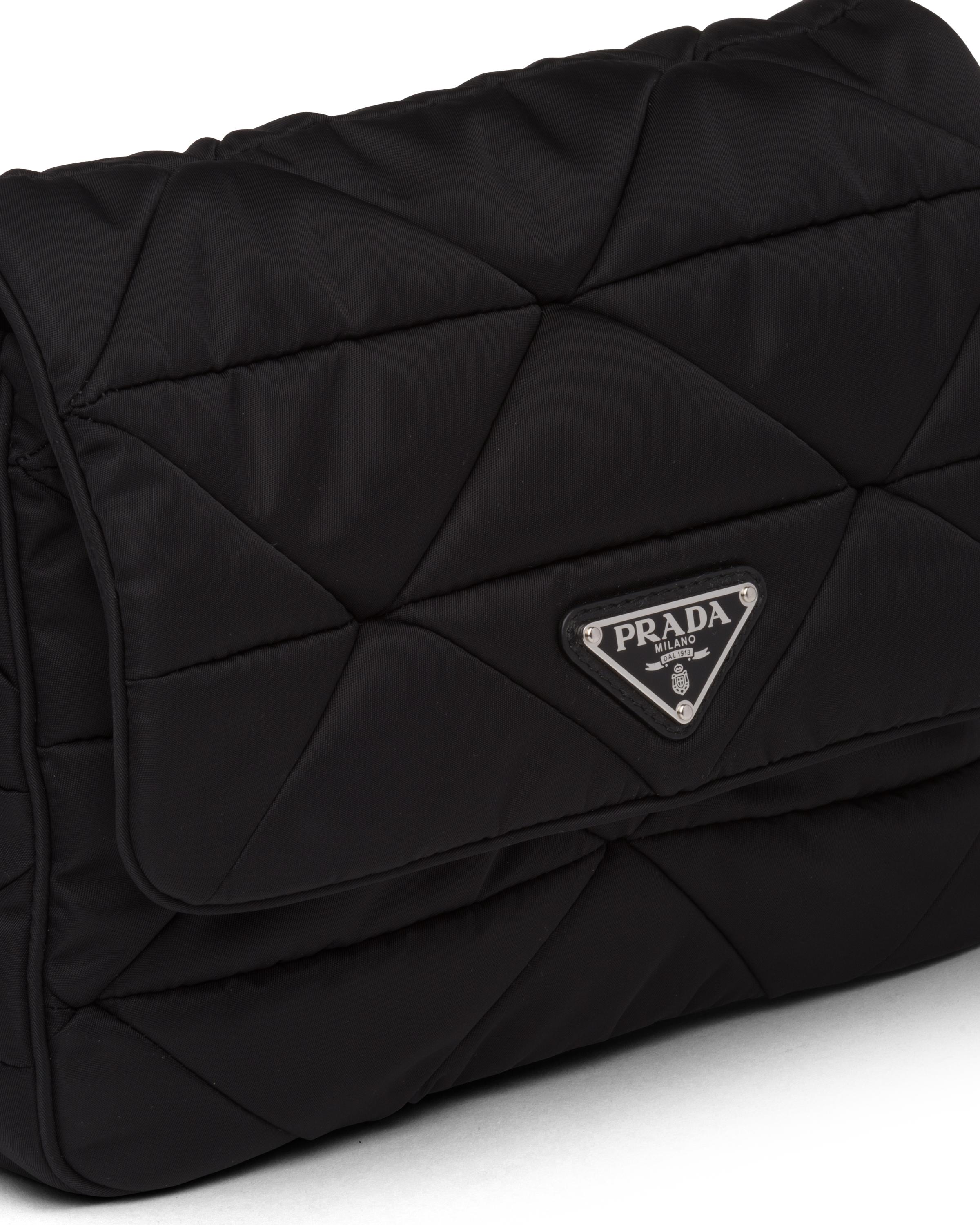 prada large padded nylon shoulder bolsa