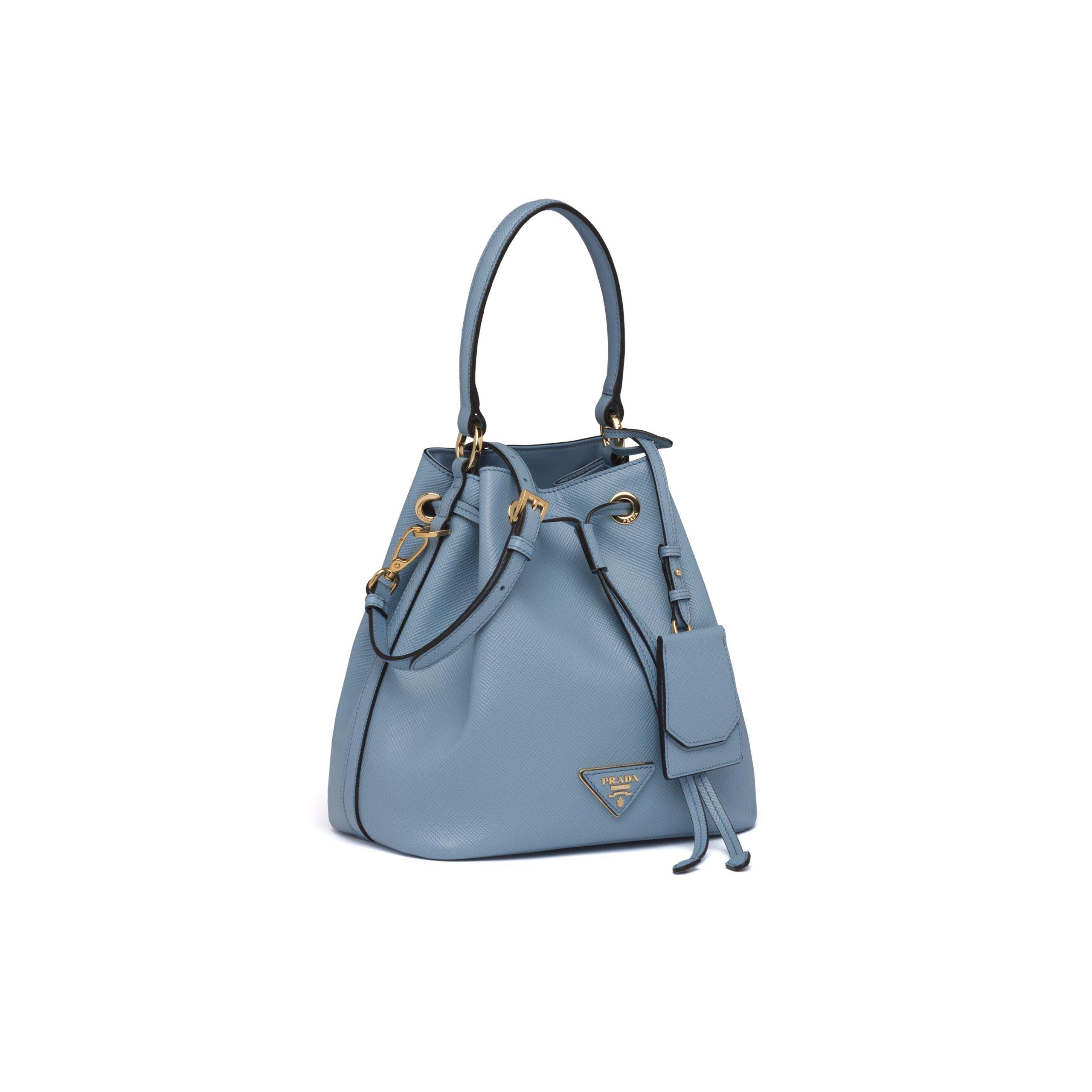 prada leather bucket bag