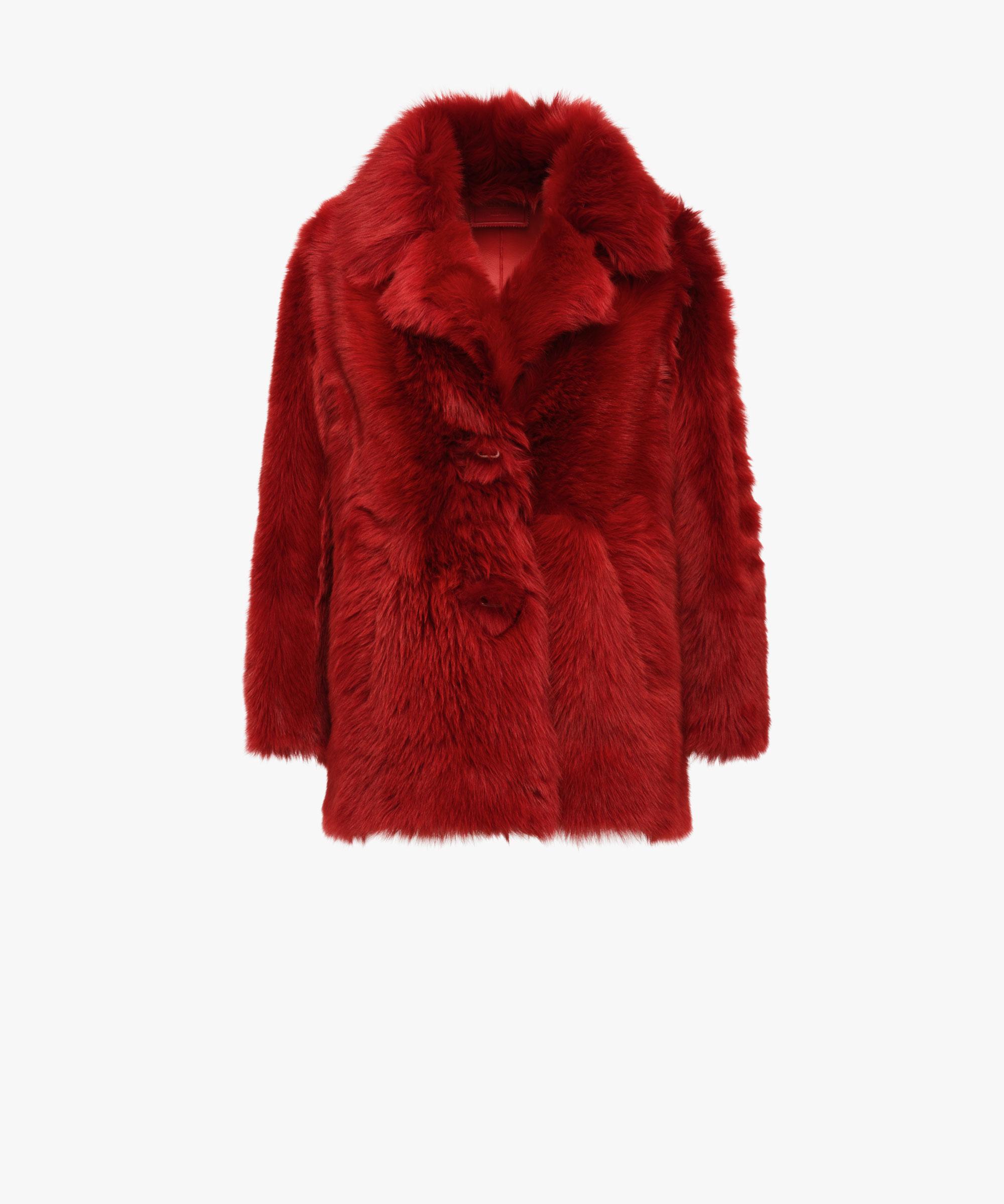 prada red coat