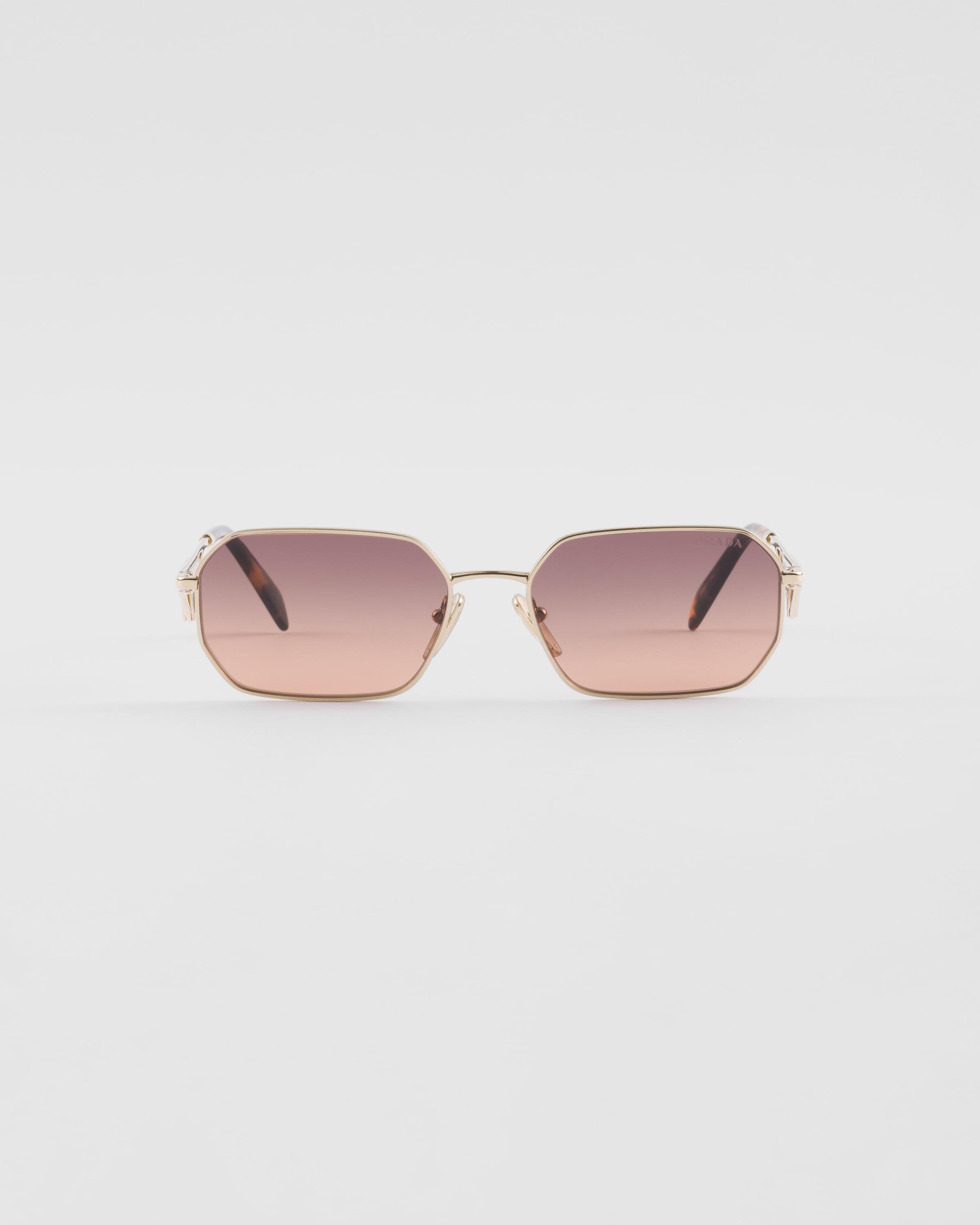 Prada Sunglasses With Triangle Logo in Pink | Lyst display picture 1