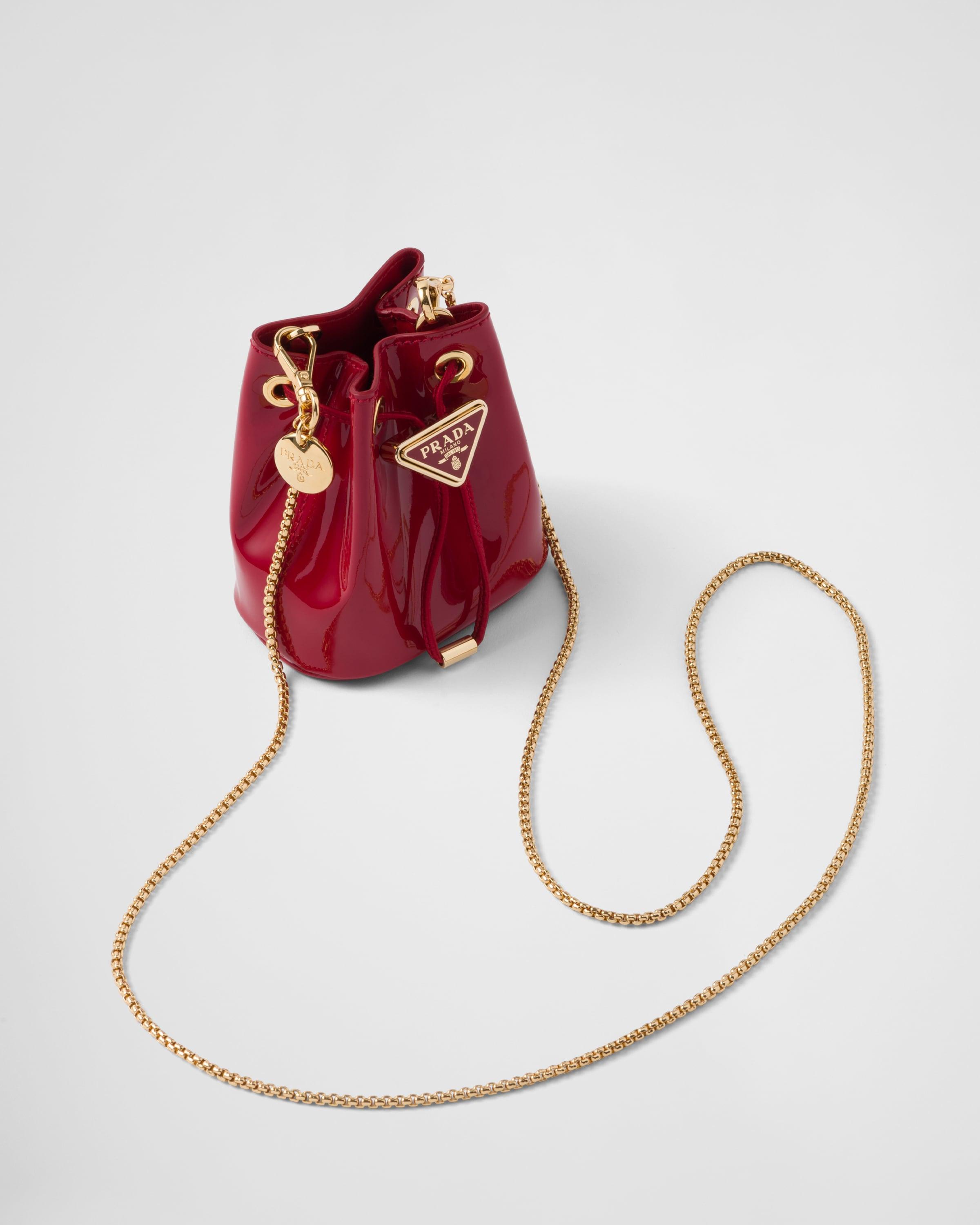 【PRADA】PATENT LEATHER MINI BAG Prada Patent Leather Mini-Bag | Saks Fifth Avenue