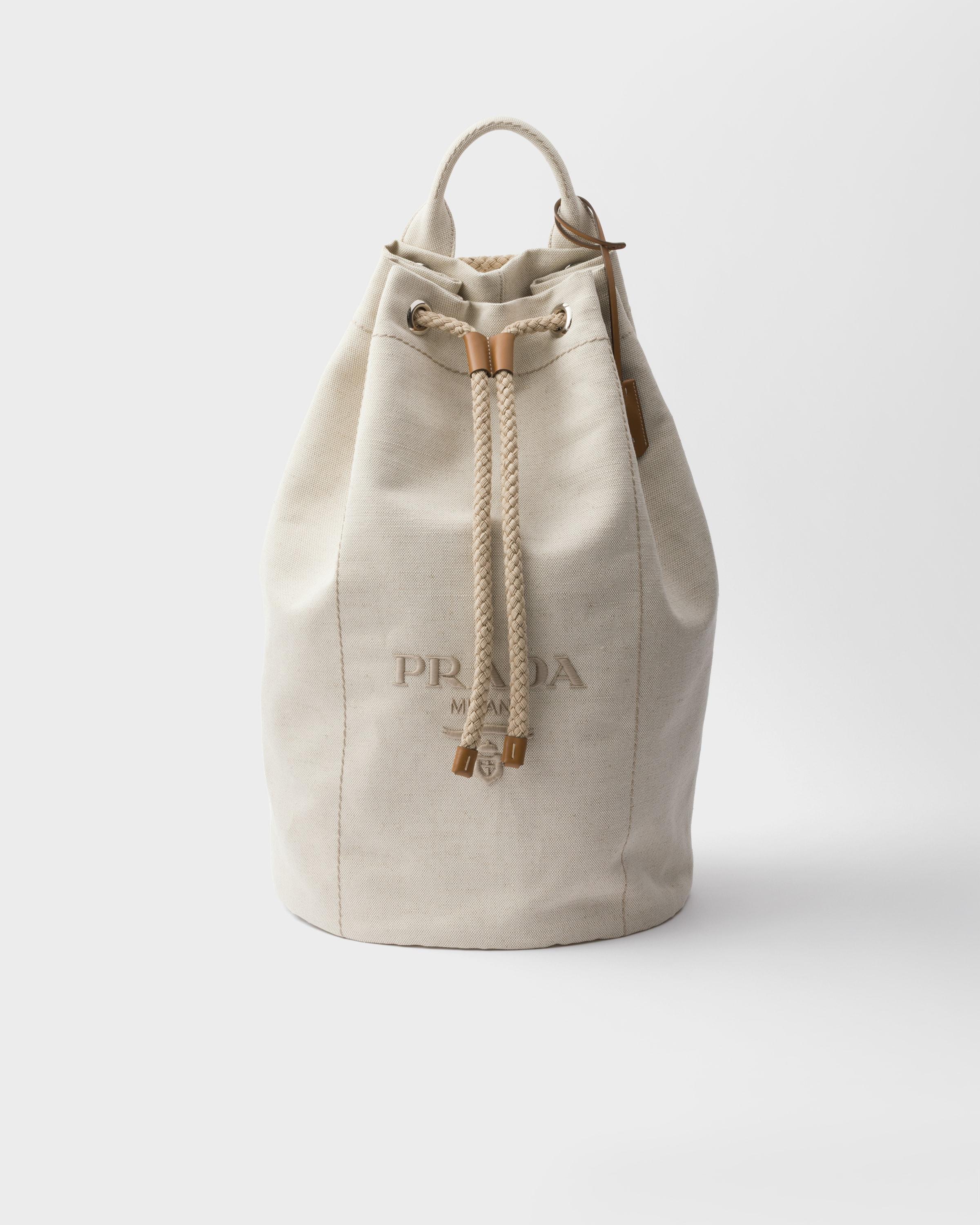 prada--Linen-Blend-Drawstring-