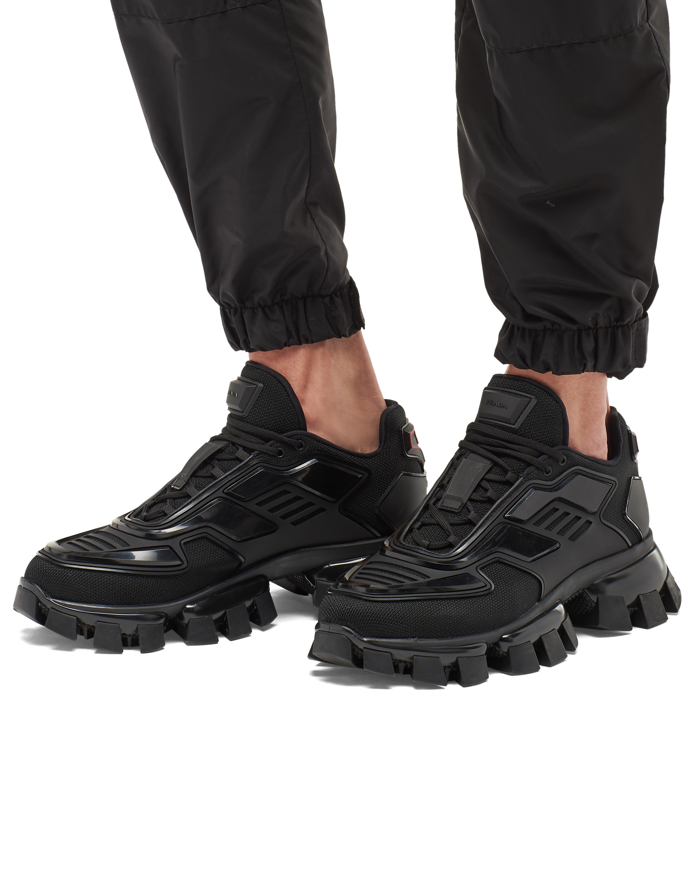 prada black cloudbust sneakers