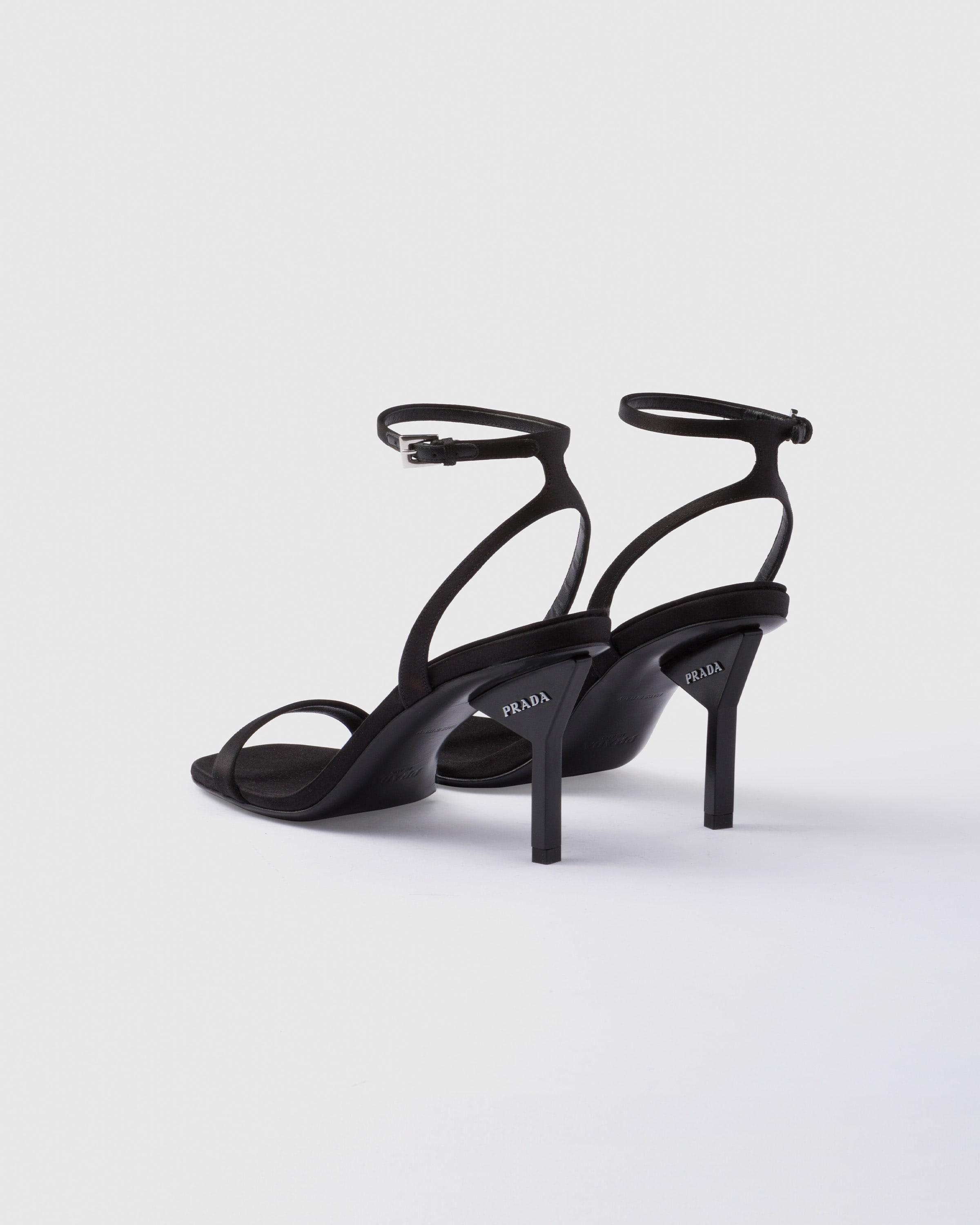 サンダル・ミュール PRADA | Satin high-heeled sandals 1X542N_049_F068Z_F_085 Prada Satin High-Heeled Sandals in White | Lyst