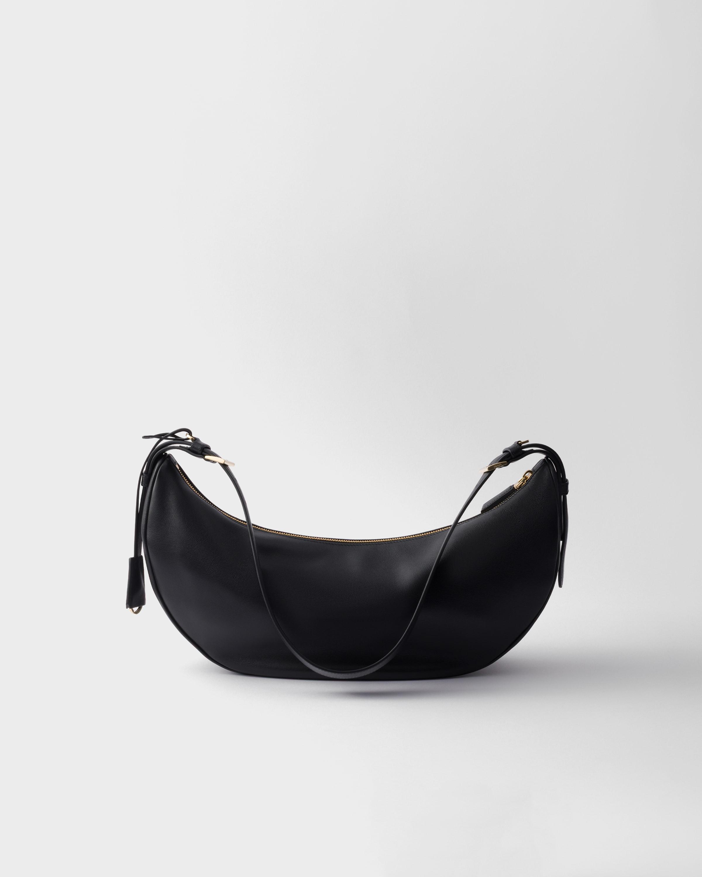 【PRADA】Demi-Lune Large Shoulder Bag Prada Demi-Lune Large Suede Shoulder Bag | Wardrobe Icons