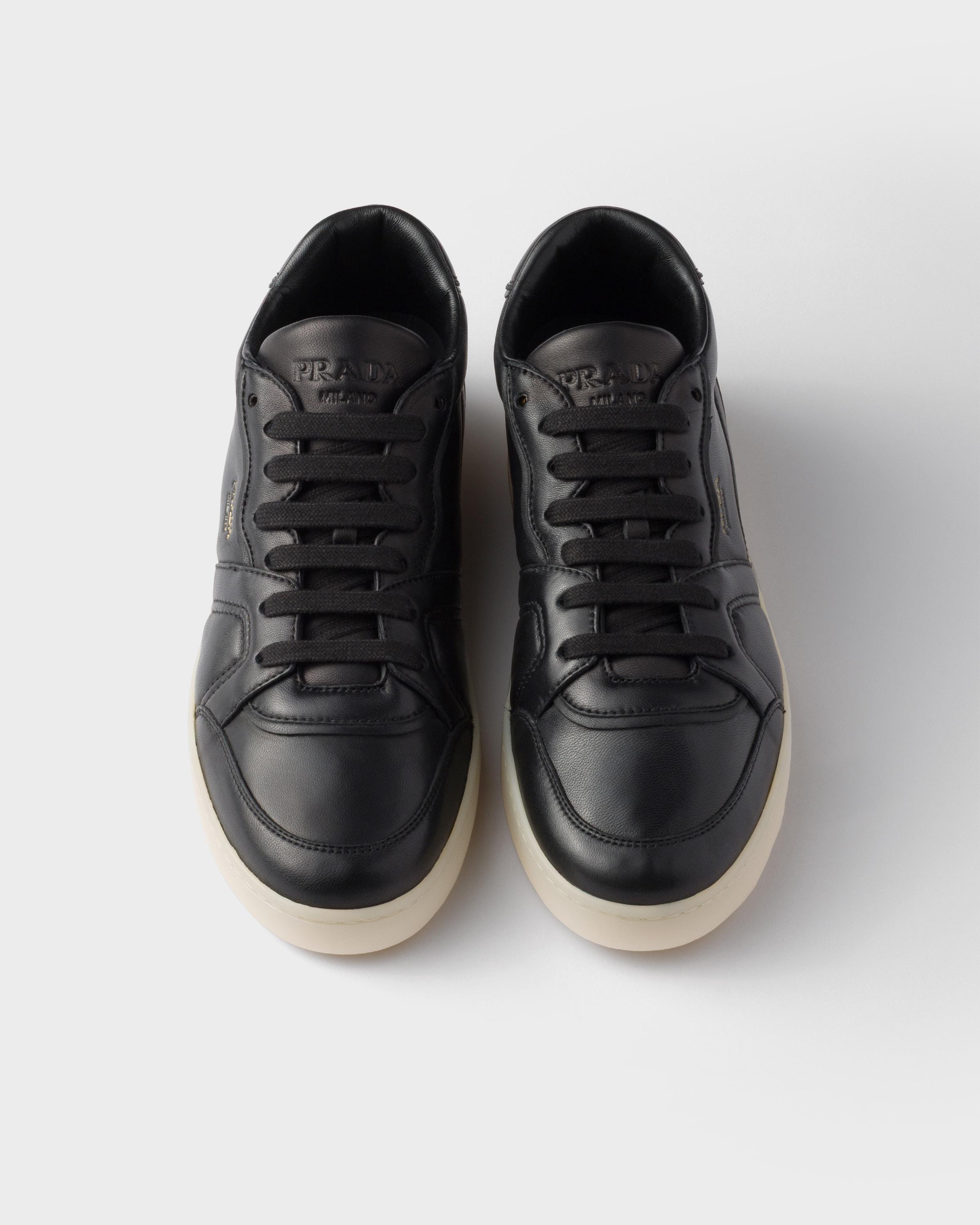 Prada Re-Nylon-Leather Prax 01 Sneakers in Black | Lyst