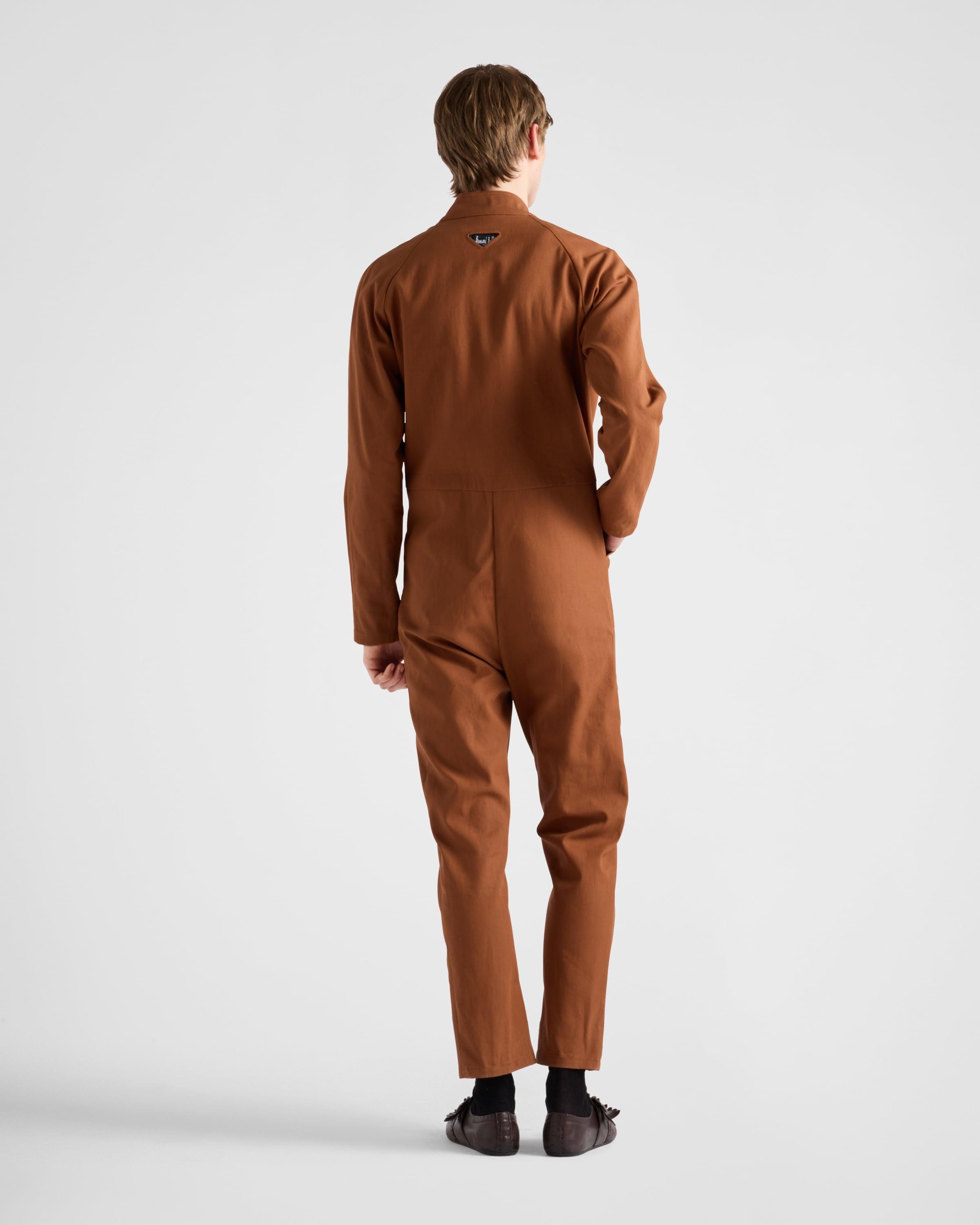 Prada Cotton Jumpsuit in Brown for Men | Lyst