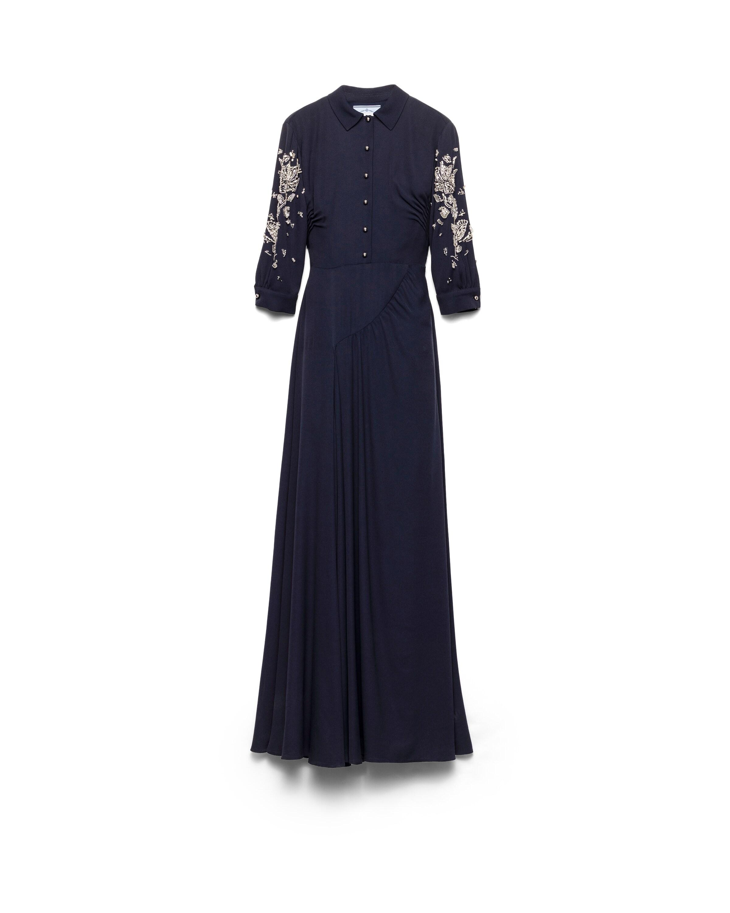 prada evening dresses Green Velvet İslamic Gold Embroidered Beaded Hijab Engagement Party Dr –  Sultan Dress main image 0