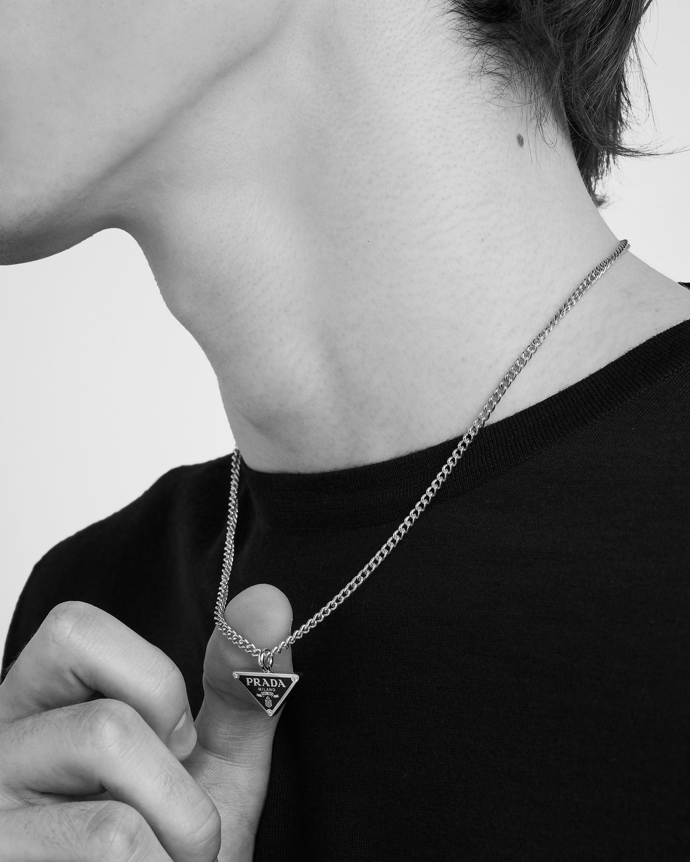 Charm Necklace Prada Men Necklace Prada Eternal Pendant Necklace