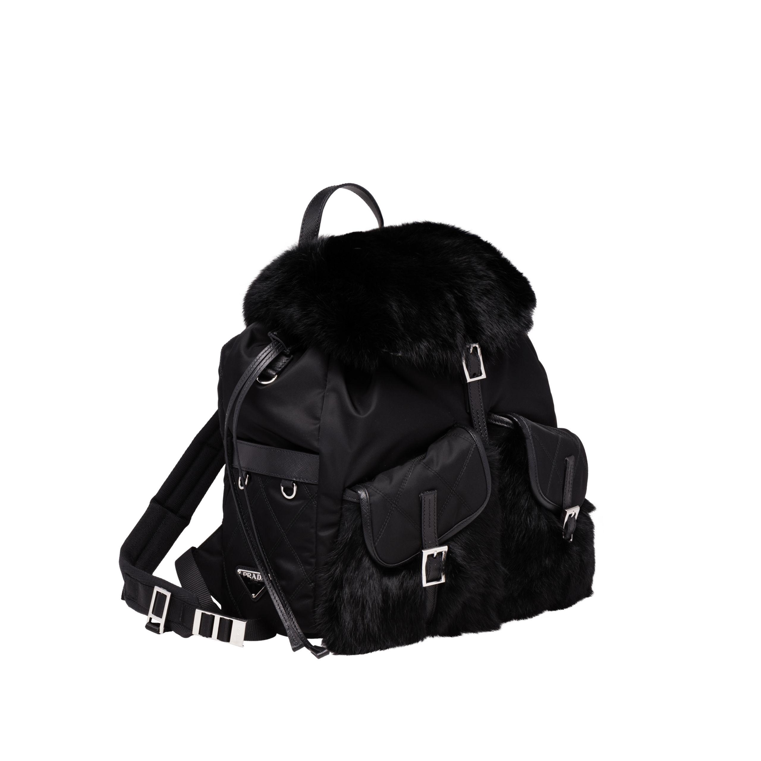 Bunny Plush Backpack 20 Red/Black Rabbit Bag – PRAYING RABBIT