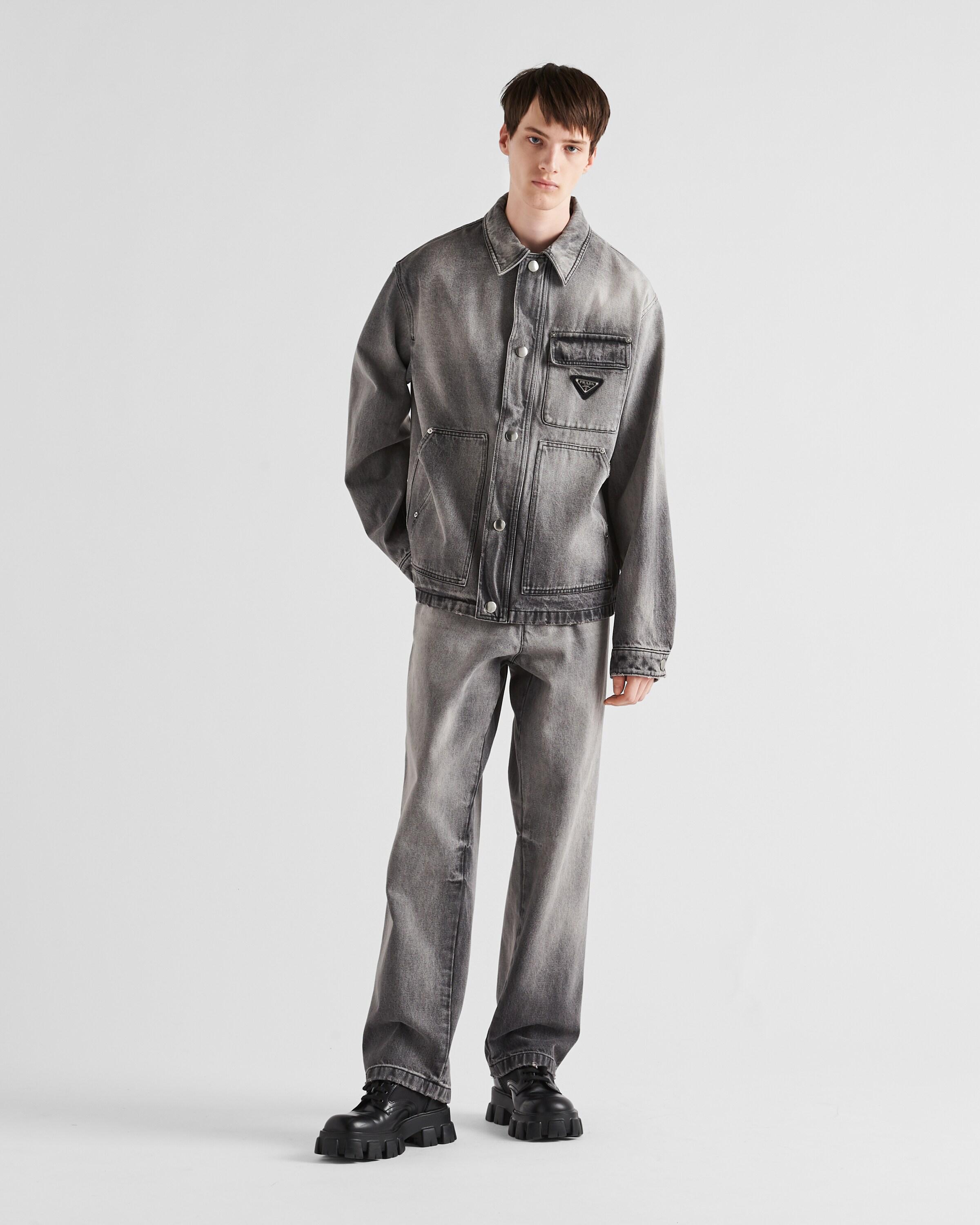 Prada Denim Pants in Gray for Men | Lyst