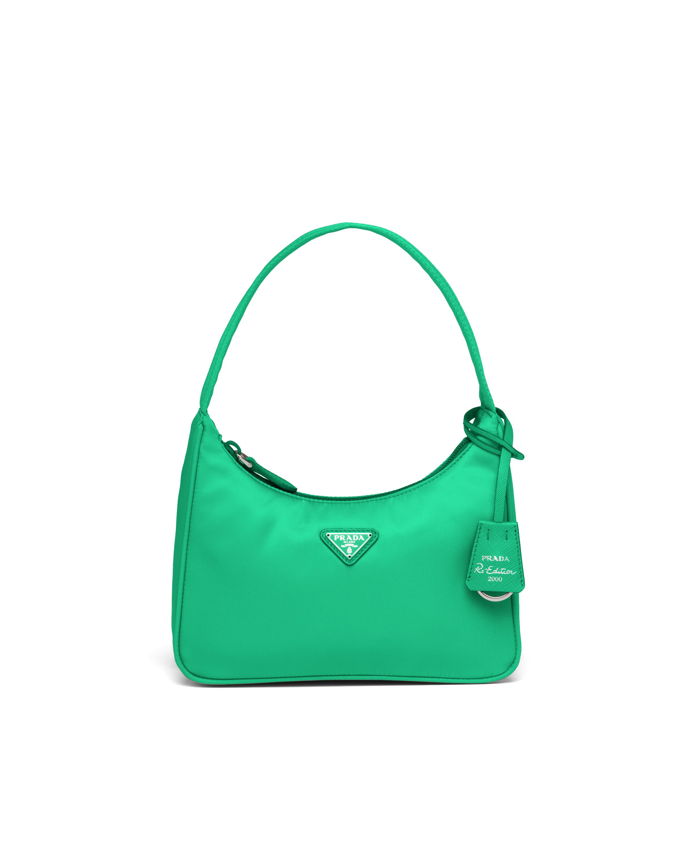 Prada Re-edition 2000 Nylon Mini Bag in Green | Lyst