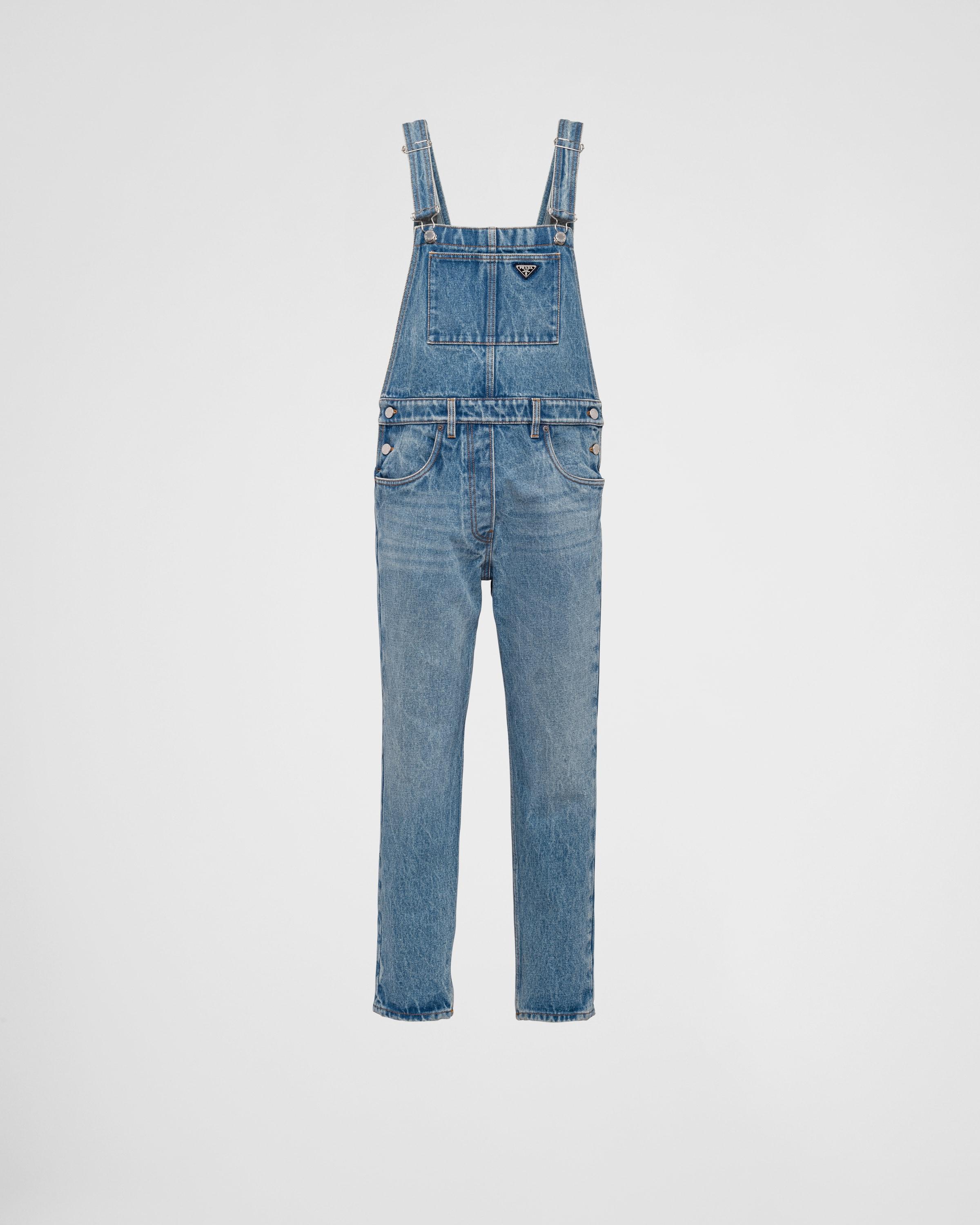 Prada Denim Overalls in Blue Lyst