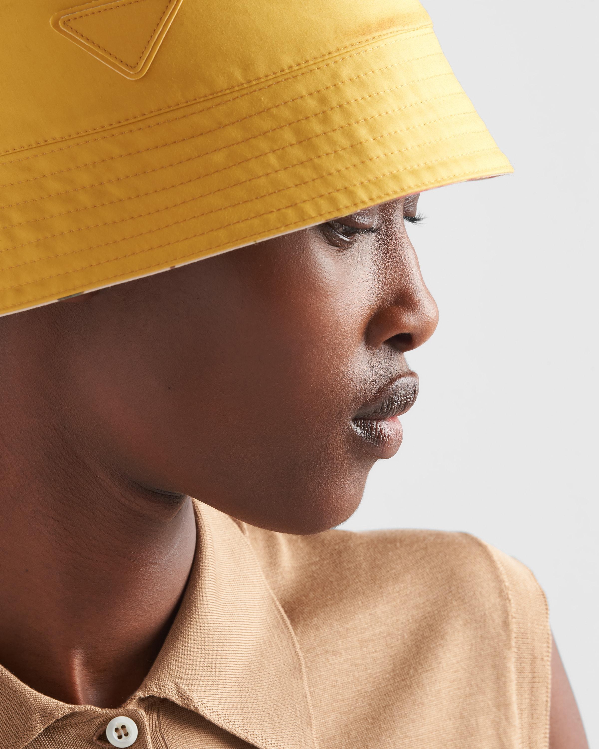 Prada yellow bucket hat hot sale