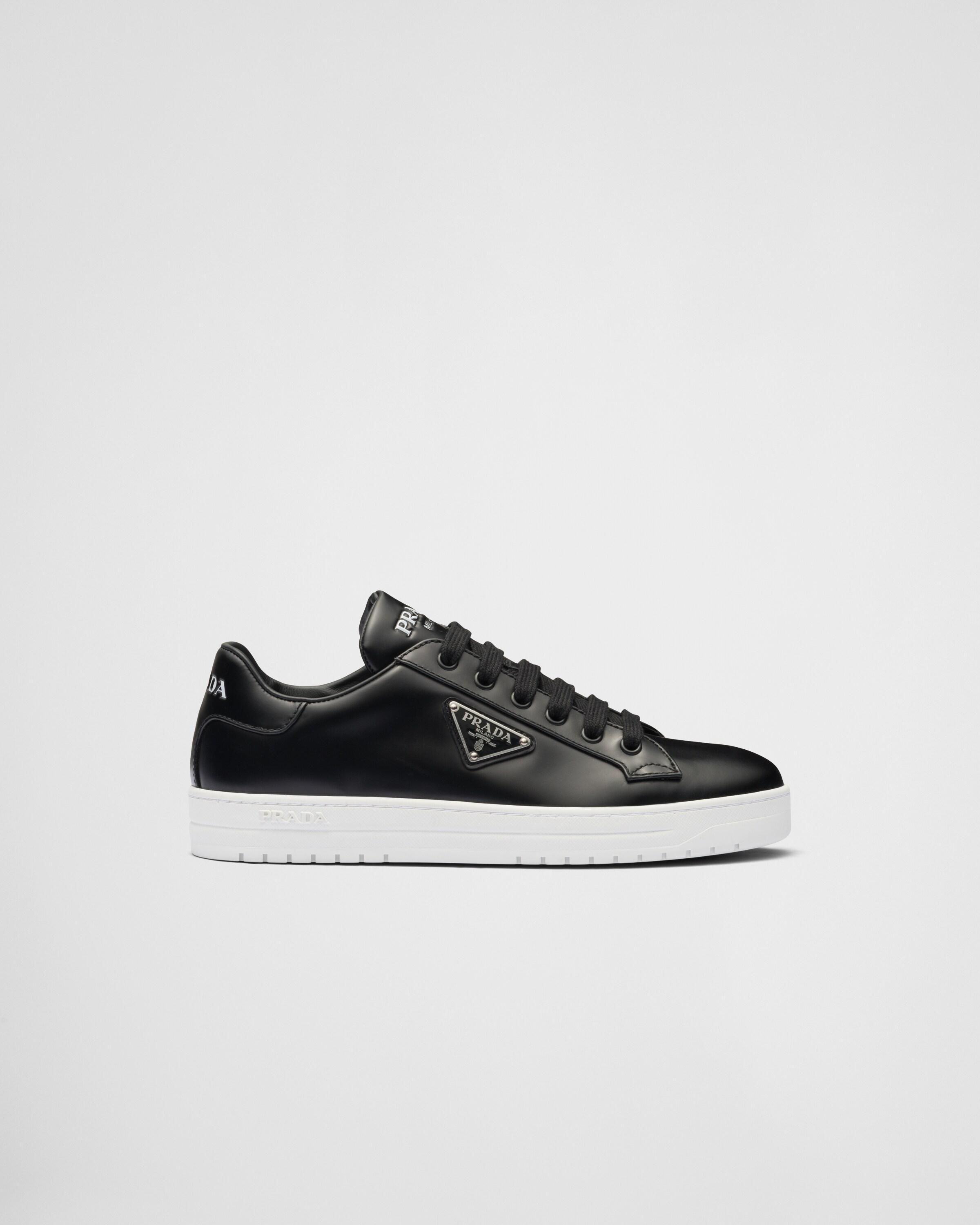 Prada Downtown Brushed Leather Sneakers | Lyst UK