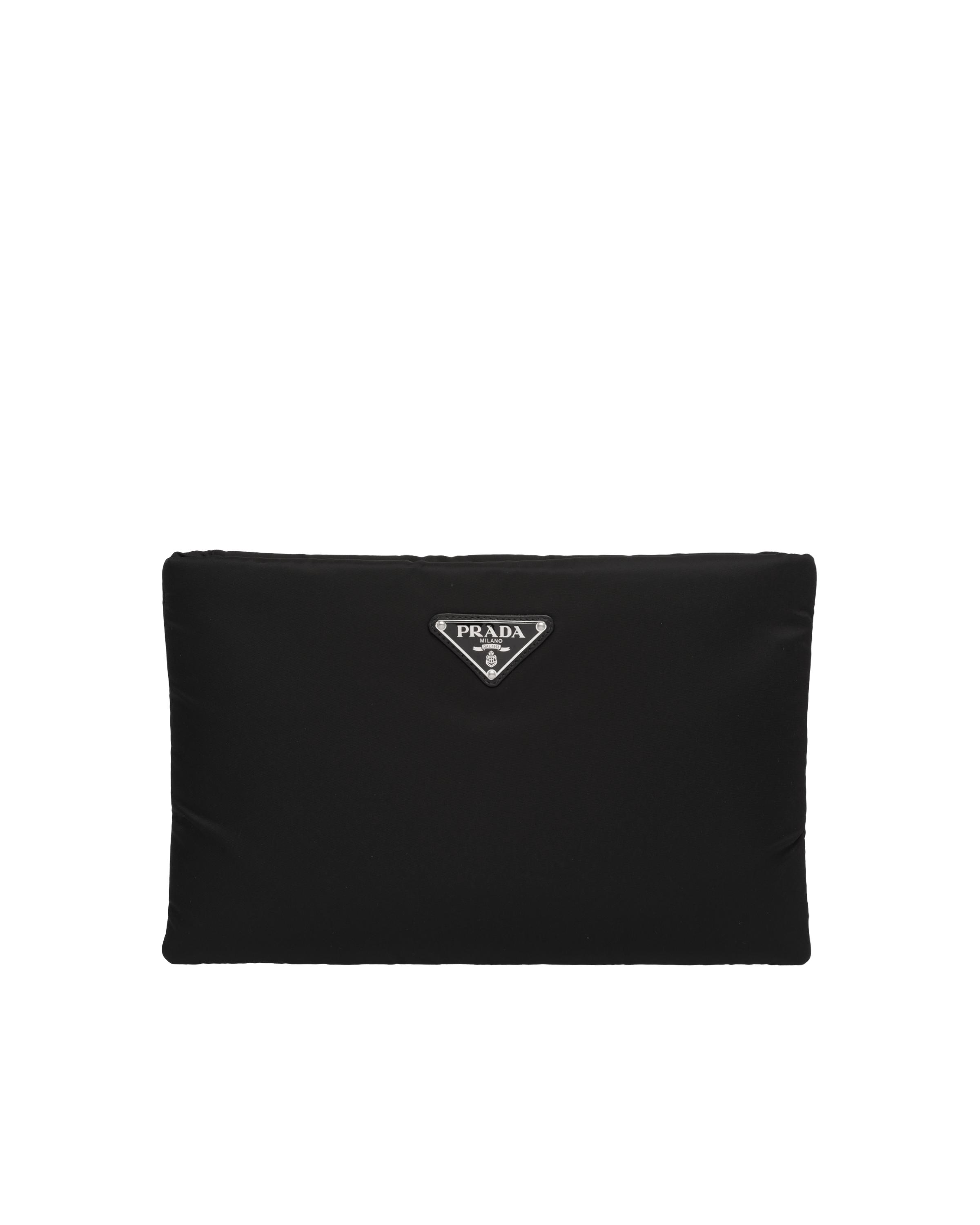 Prada Padded Clutch Tessuto Medium at 1stDibs