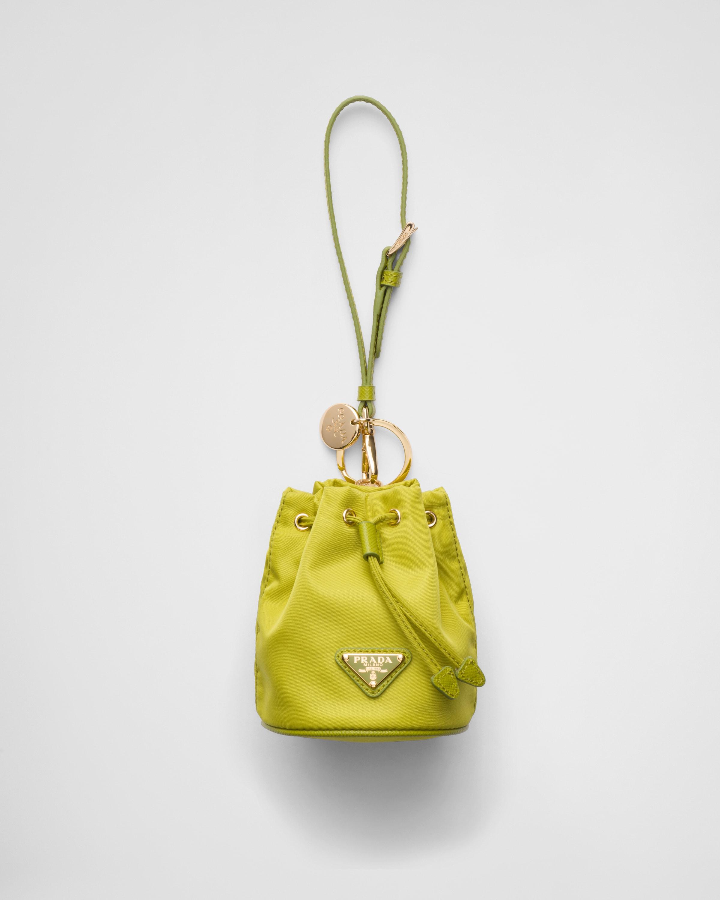 Prada Mini Icon Re Nylon Bag Charm in Yellow Lyst