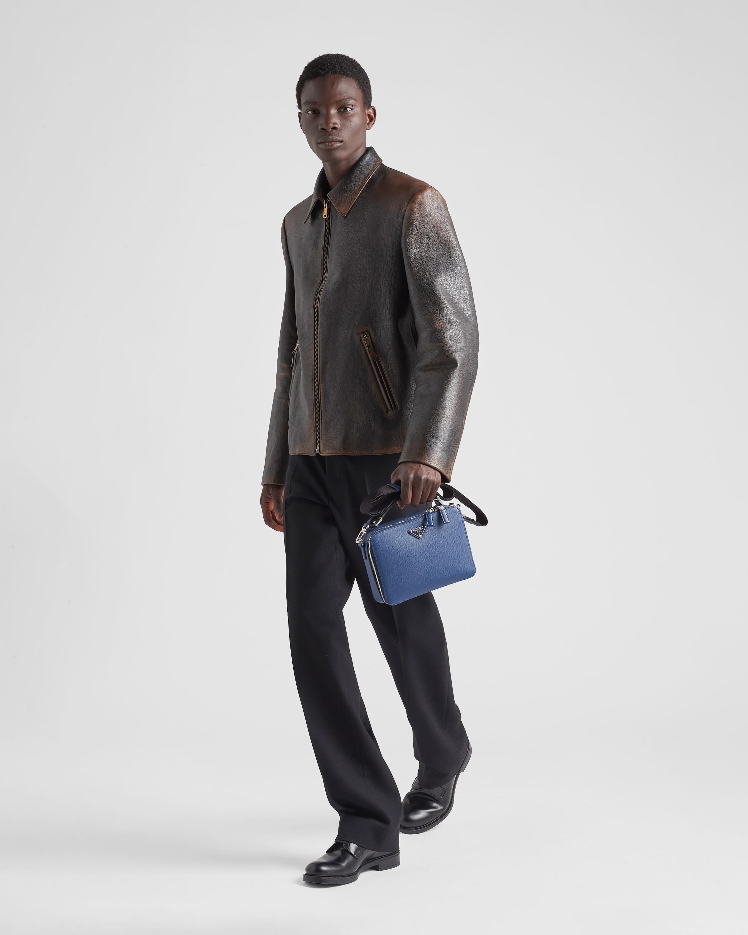 Prada Nappa Leather Blouson Jacket in 
