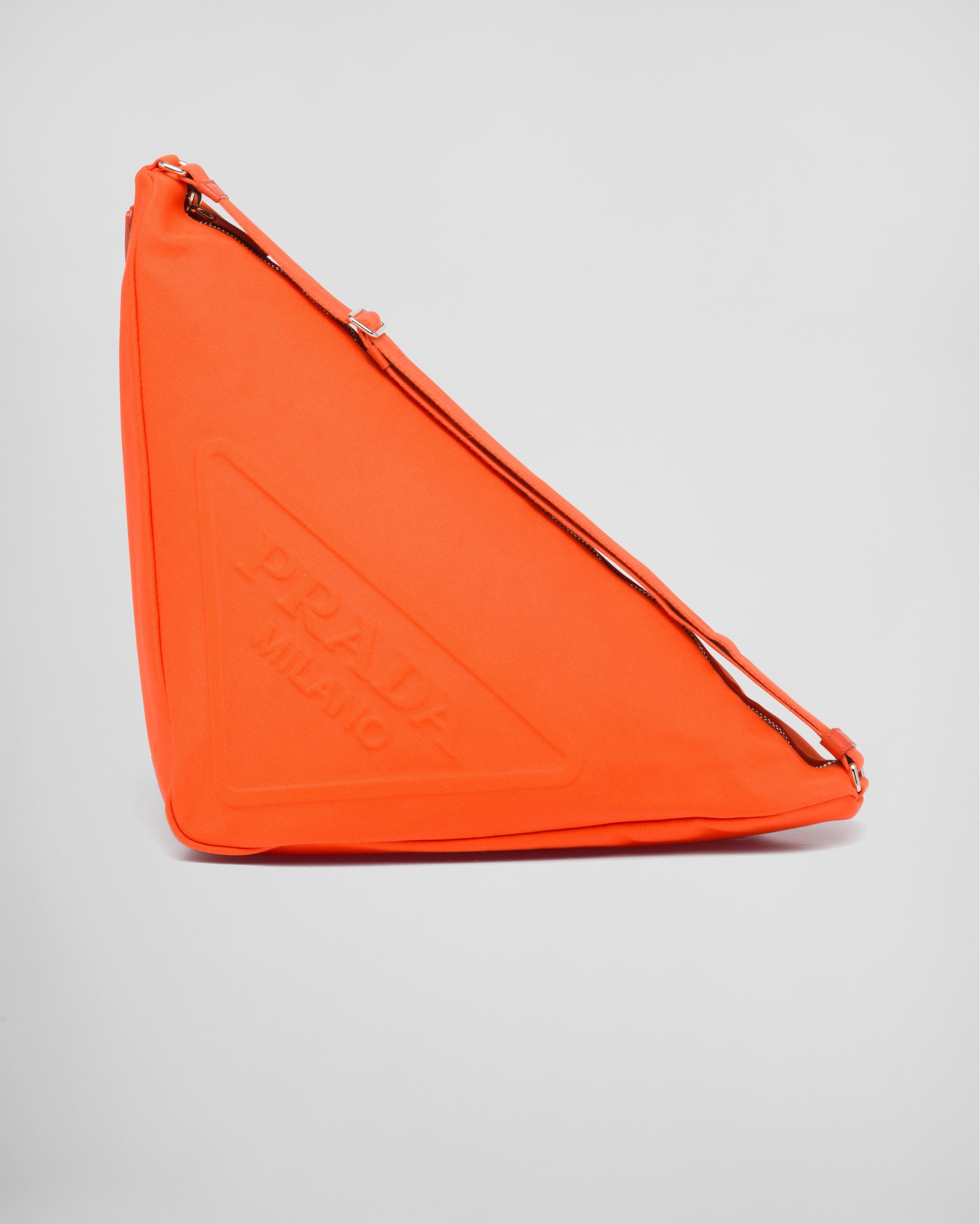 Prada Canvas Triangle Bag in Orange for Men