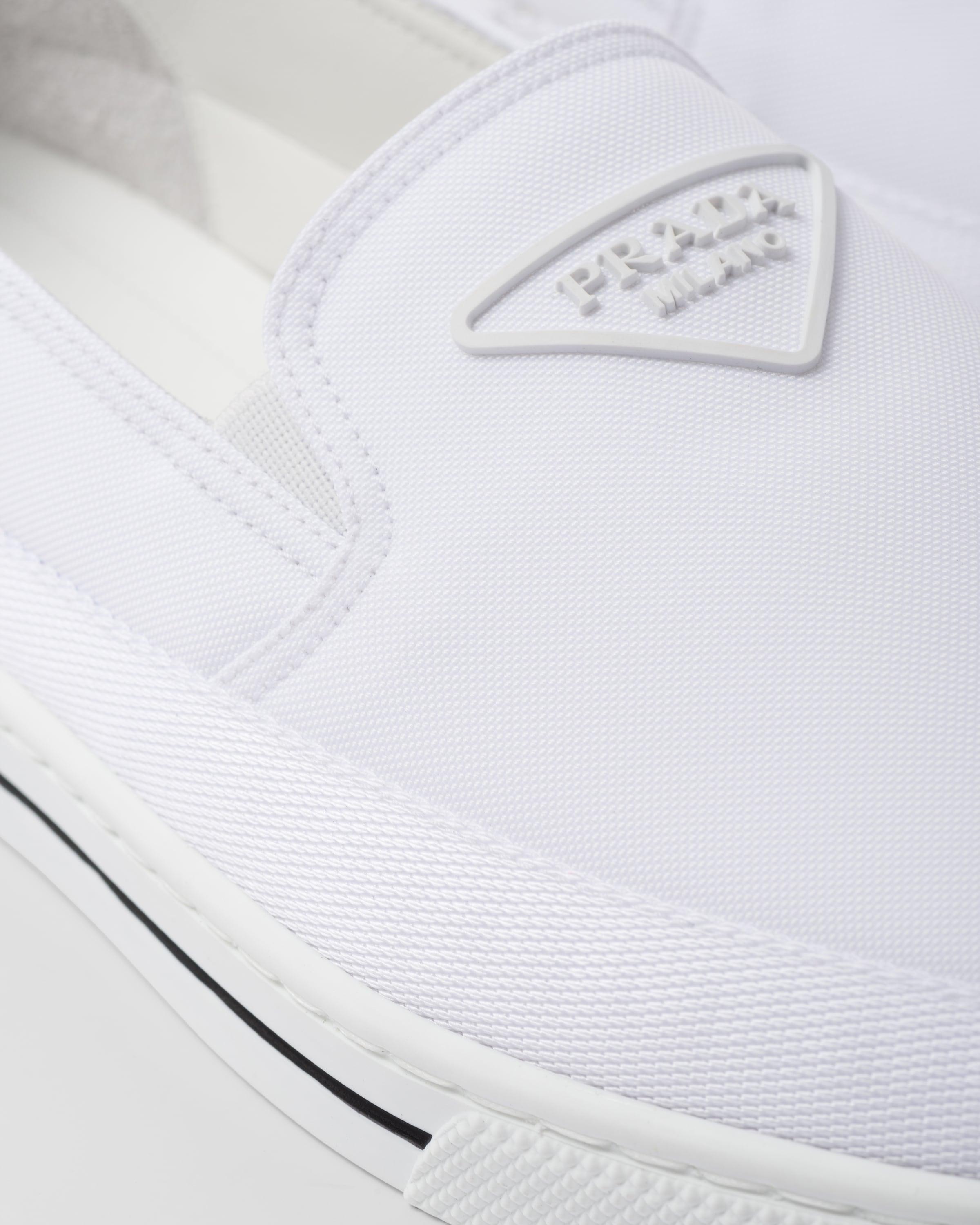 Prada Synthetic Nylon Slip-on Sneakers in White for Men | Lyst